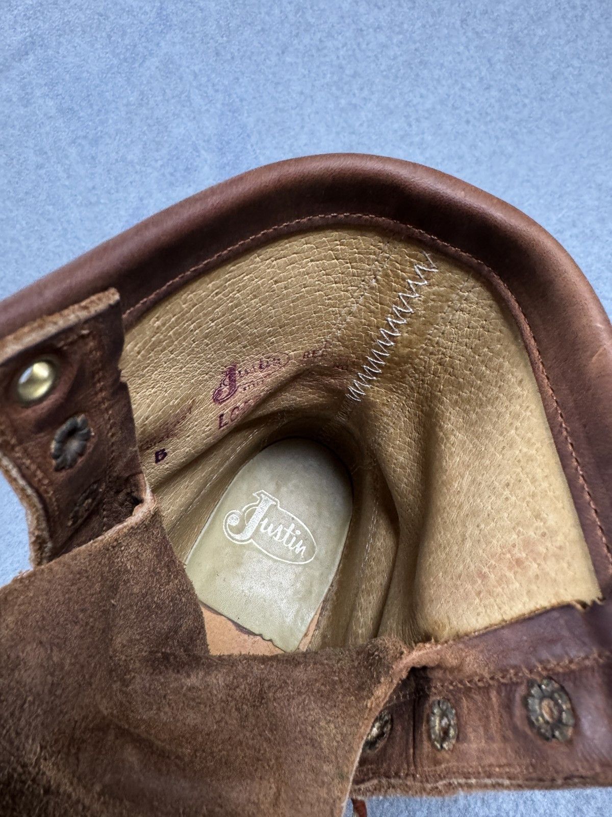 Justin Boots Justin Boots Womens 5 Brown Leather Lace Up Roper USA VTG Size US 5 / IT 35 - 6 Thumbnail