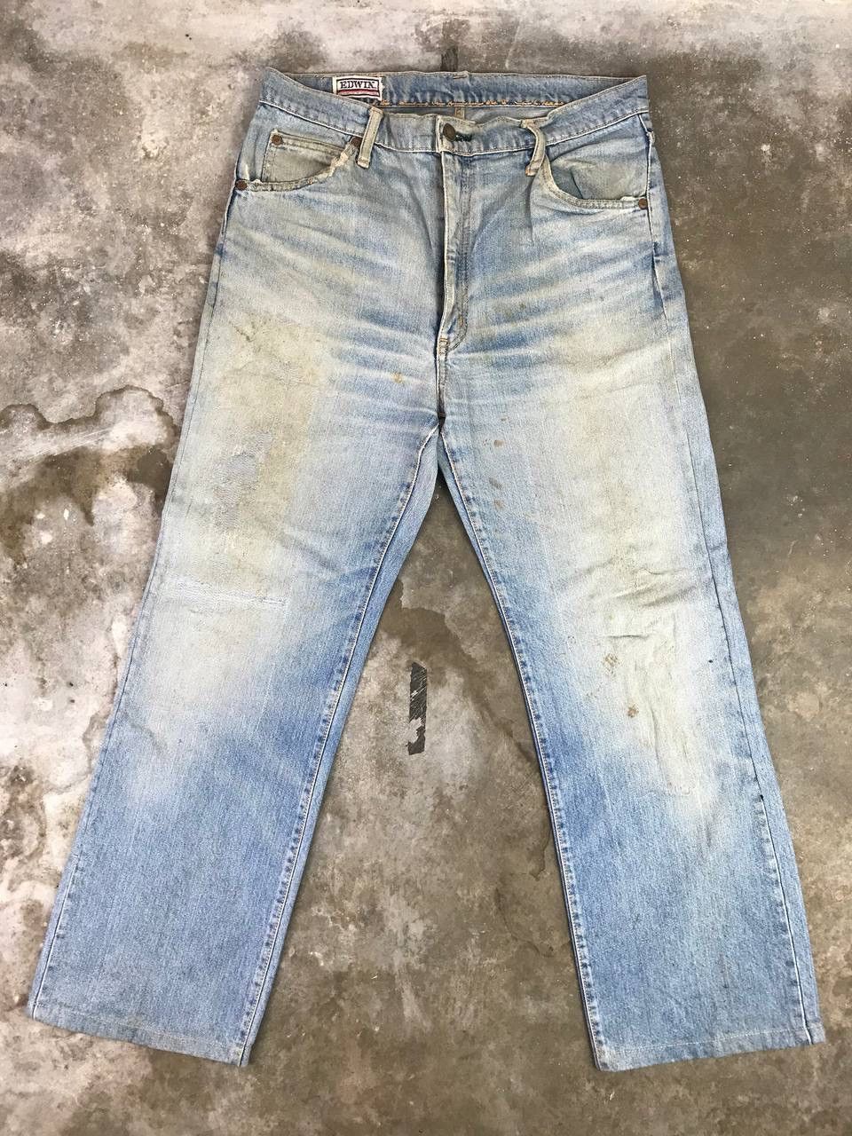 Edwin Vintage Edwin Distressed Denim Pants Size US 32 / EU 48 - 1 Thumbnail