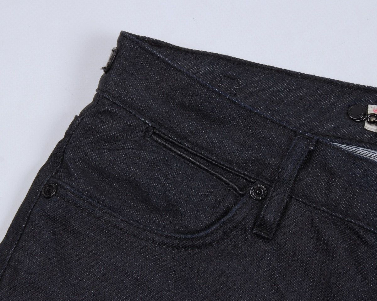 Burberry × Designer BURBERRY London Steadman Dark Blue Jeans Leather Metal Logo Size US 28 / EU 44 - 13 Thumbnail