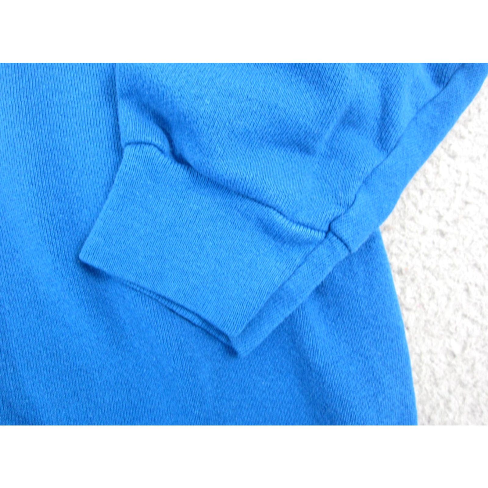 Tultex VINTAGE Tultex Sweatshirt Womens L Blue Crew Neck Pullover Raglan Sleeve Fleece Acrylic Cotton 70s 90s Modern Made in USA Mens Womens Girls Boys Size L / US 10 / IT 46 - 4 Thumbnail