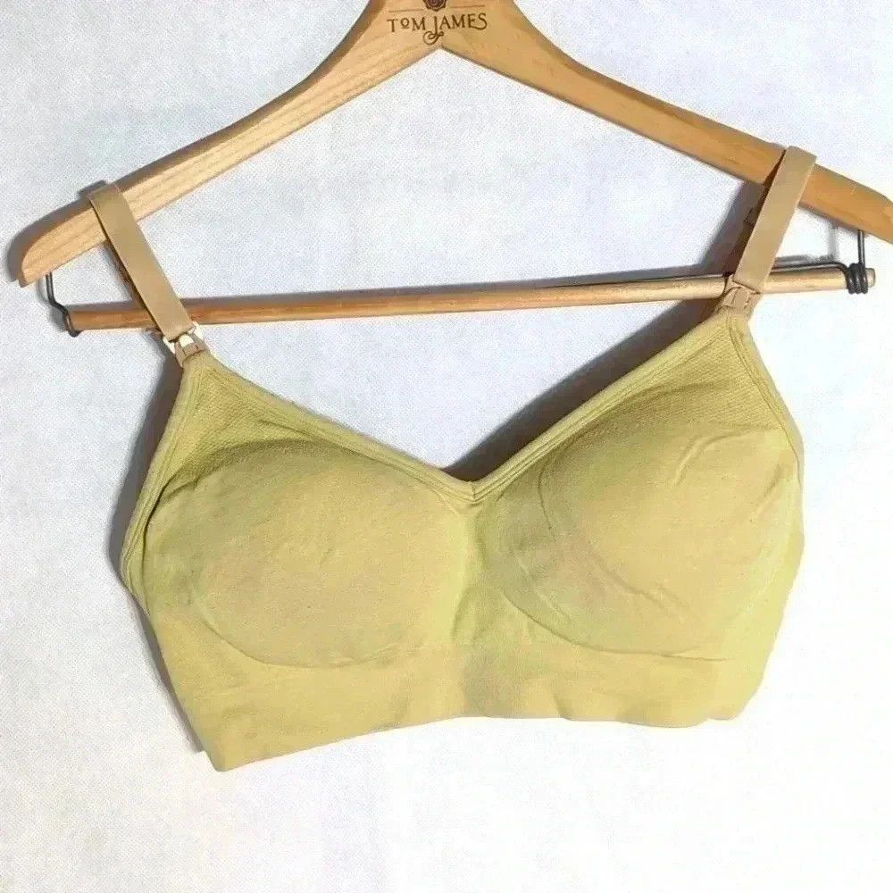 Designer Gilligan & O'Malley light green tan Nursing Bra sz M Size ONE SIZE - 1 Thumbnail