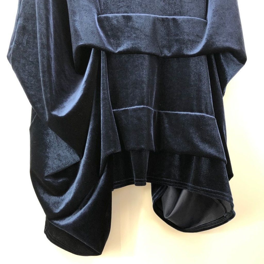 Other NEW Sympli Sleeveless Dream Tuck Dress in Navy Velvet 10 Size L / US 10 / IT 46 - 5 Thumbnail
