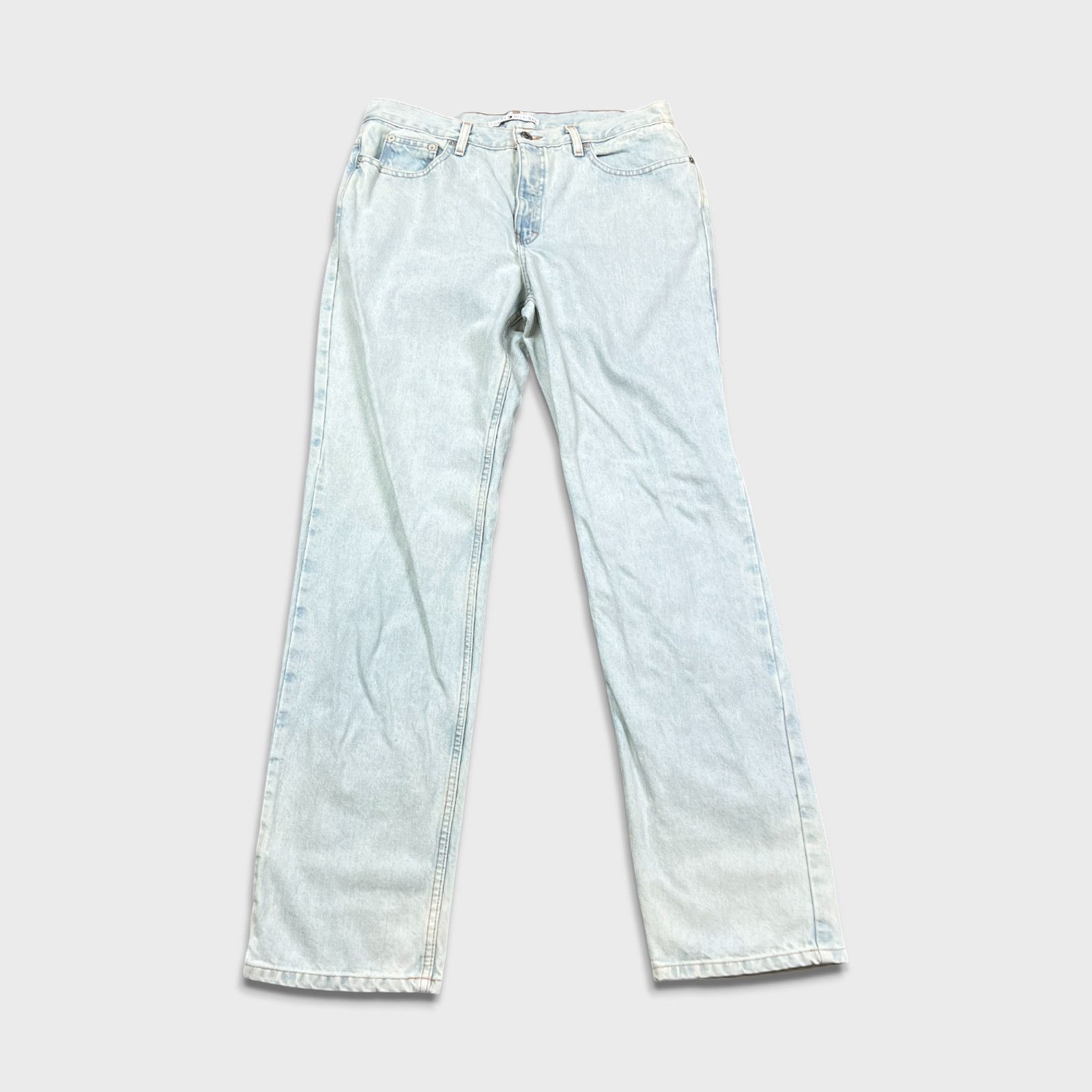 Tommy Hilfiger × Vintage Vintage Tommy Hilfiger Jeans 34x33 Straight Denim 90s Pants Size US 34 / EU 50 - 1 Thumbnail
