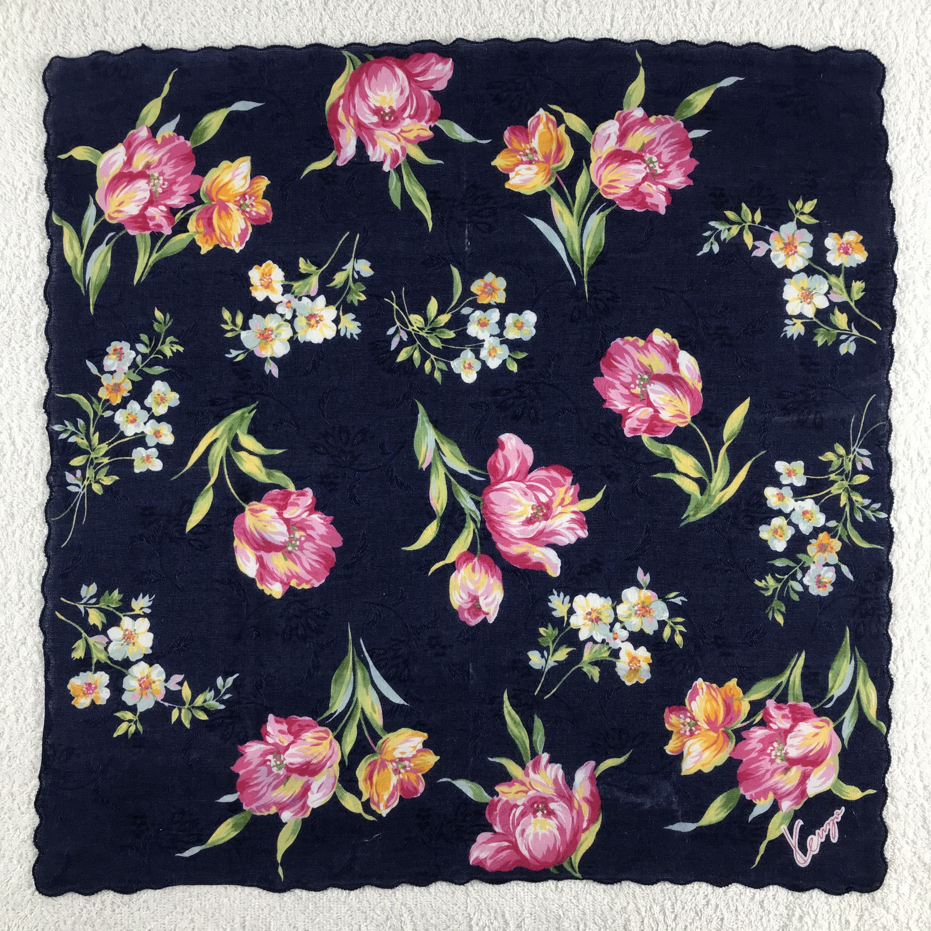 Kenzo × Vintage Kenzo Bandana / Handkerchief / Neckerchief - S276 Size ONE SIZE - 1 Thumbnail