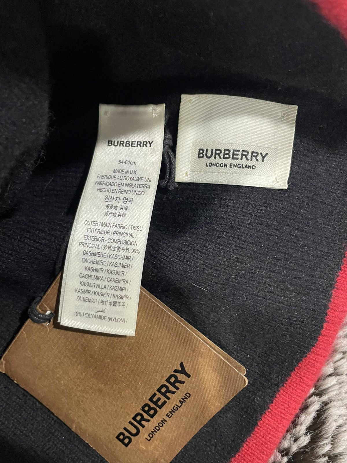 Burberry Burberry Cashmere Beanie Hat Size ONE SIZE - 2 Thumbnail