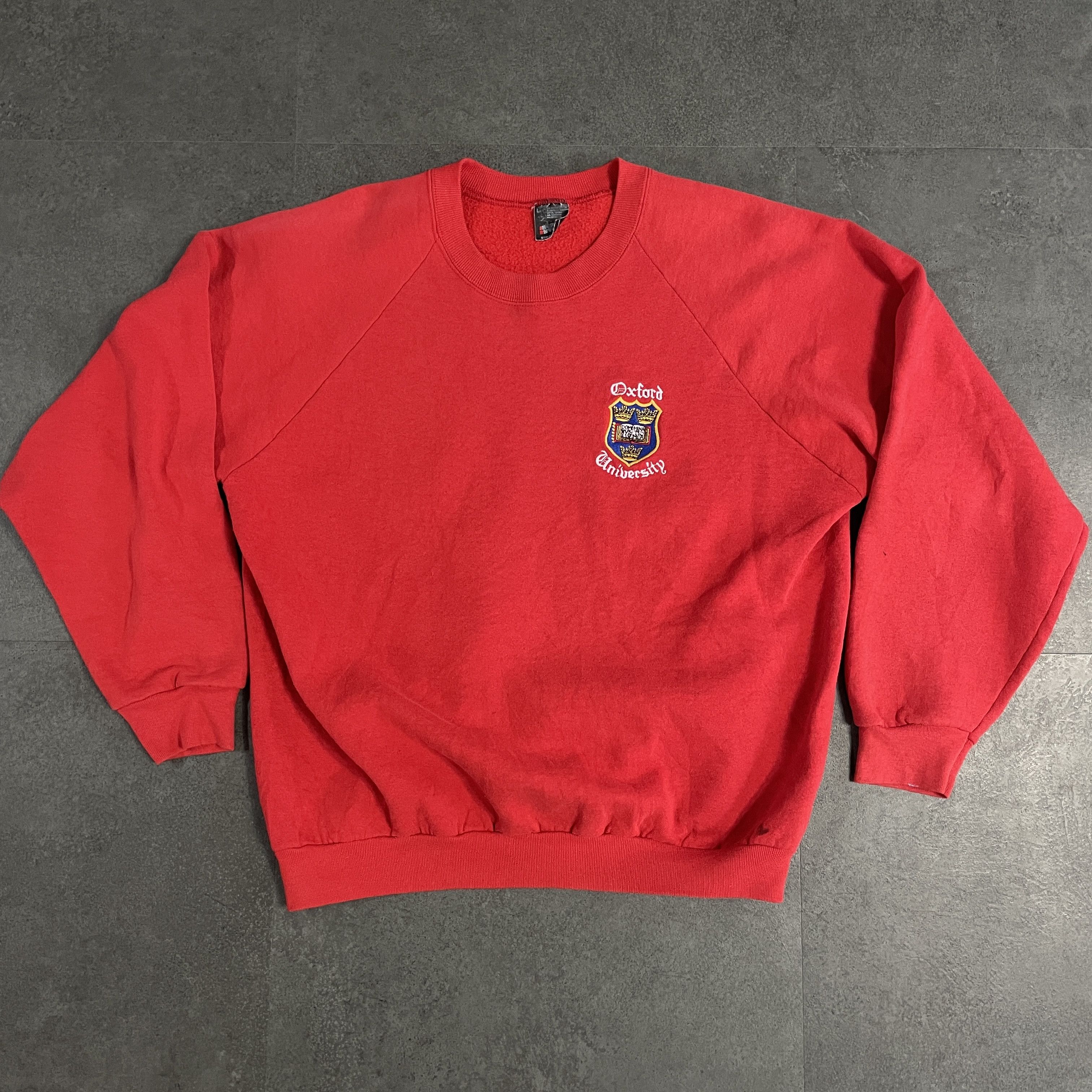 Vintage Vintage 90s Oxford University Sweatshirts Size US L / EU 52-54 / 3 - 1 Thumbnail