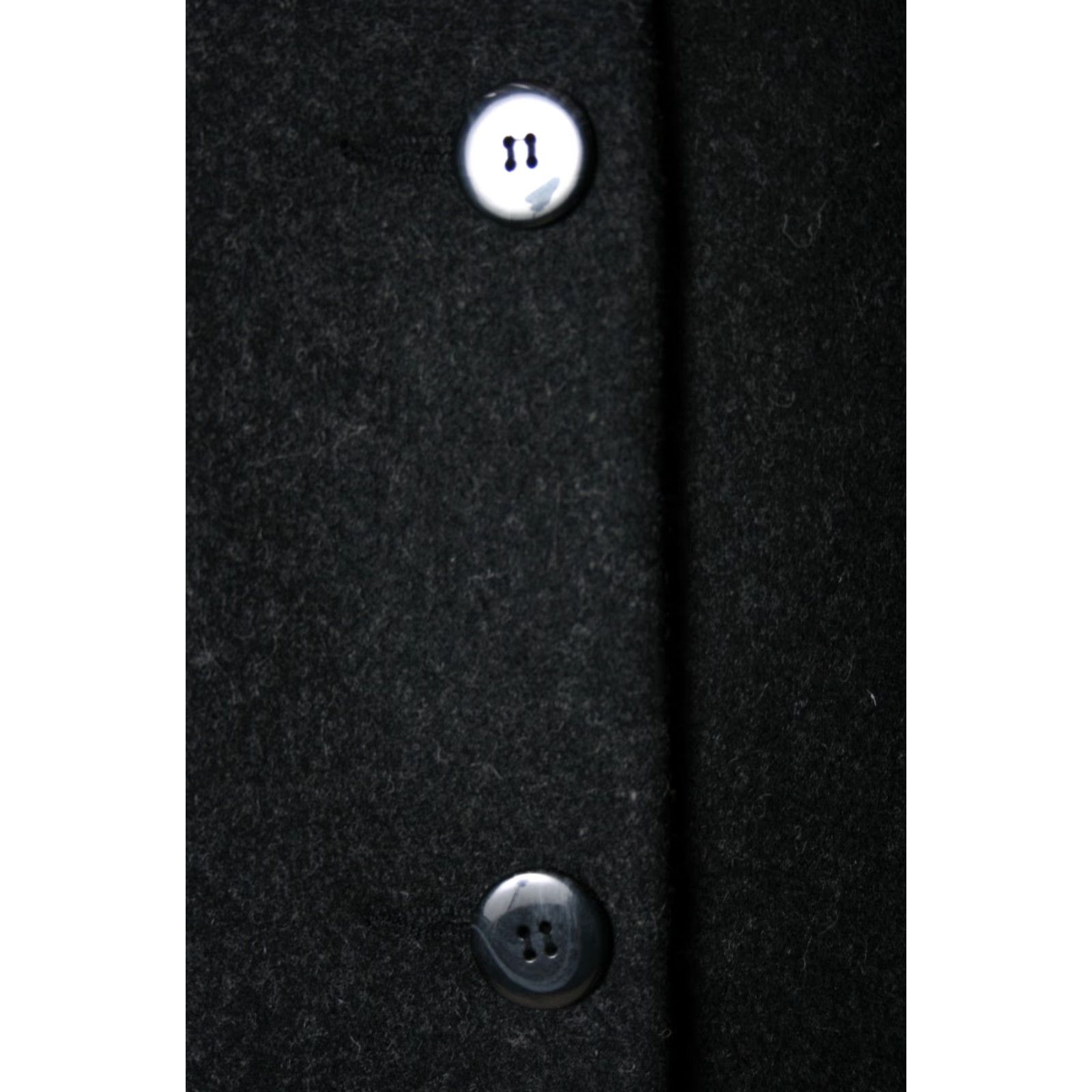 Vintage VINTAGE Stephanie Mathews Coat Overcoat Women 20P 100% Wool Charcoal Gray Long Button Winter Fall Mens Womens Size 3XL / US 20-22 - 3 Thumbnail