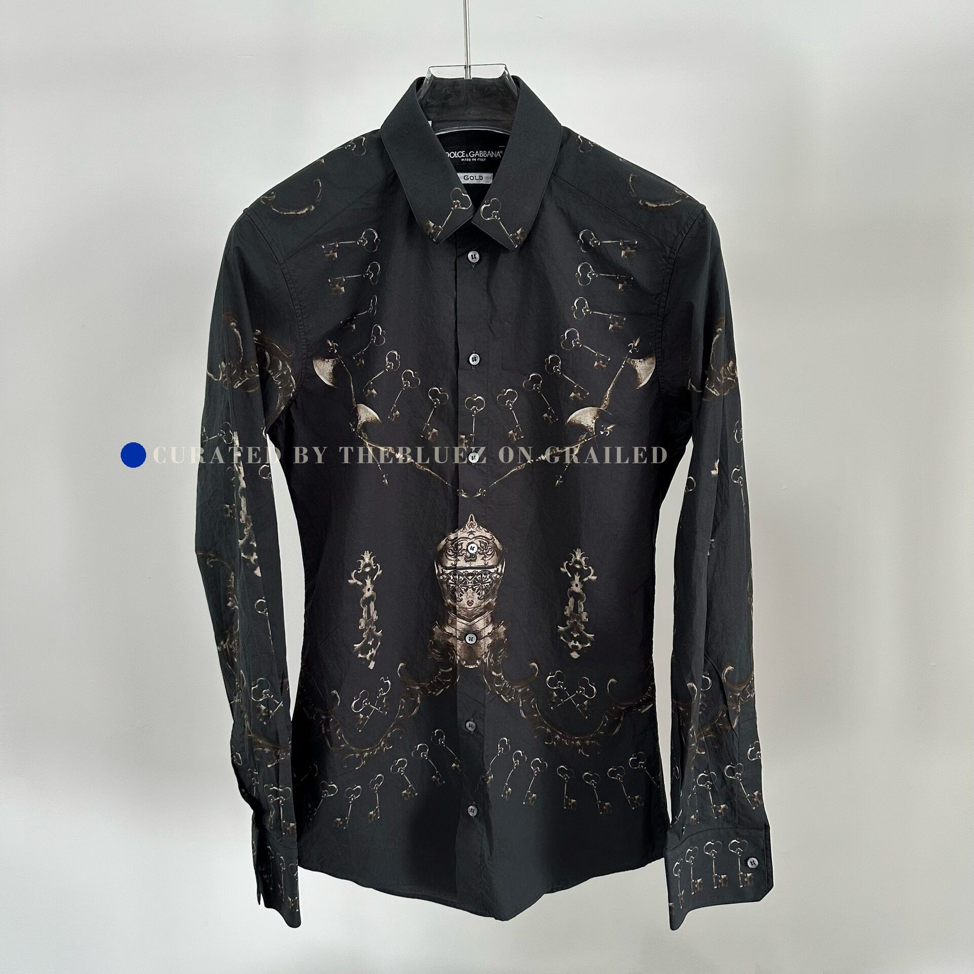Dolce & Gabbana Dolce Gabbana Black Runway Printed Shirt Size M / US 6-8 / IT 42-44 - 1 Thumbnail