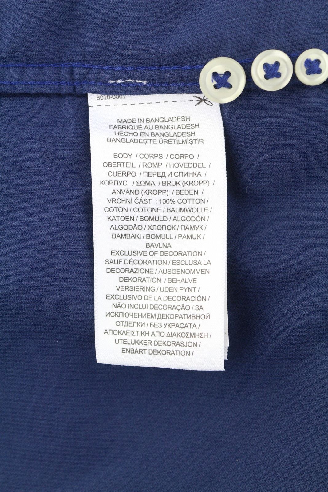 Ralph Lauren L Blue Corduroy Fit Button Down Neck Logo 86989 Size US L / EU 52-54 / 3 - 8 Thumbnail