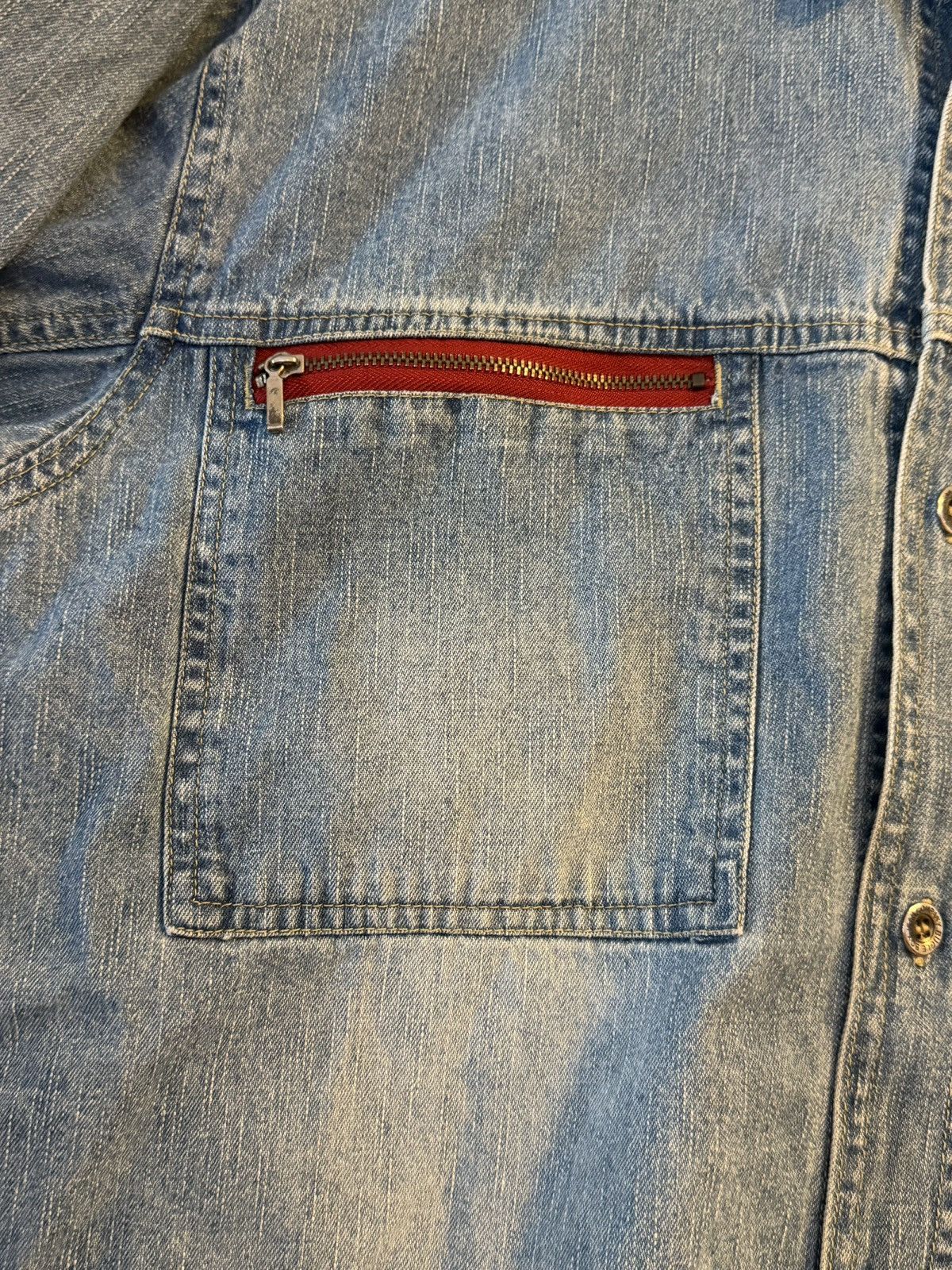 Bugle Boy vintage 90s y2k bugle boy denim shirt with eagle graphic Size US M / EU 48-50 / 2 - 7 Thumbnail