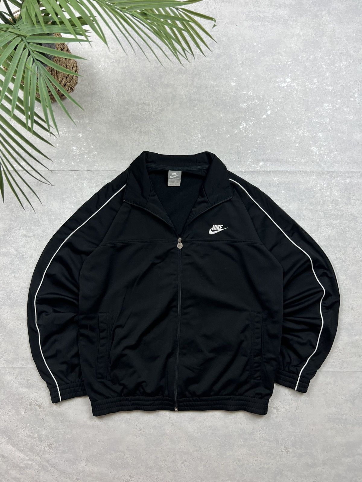 Nike 00s Nike Retro Logo Vintage Y2K Oversized Track Jacket Size US M / EU 48-50 / 2 - 1 Thumbnail
