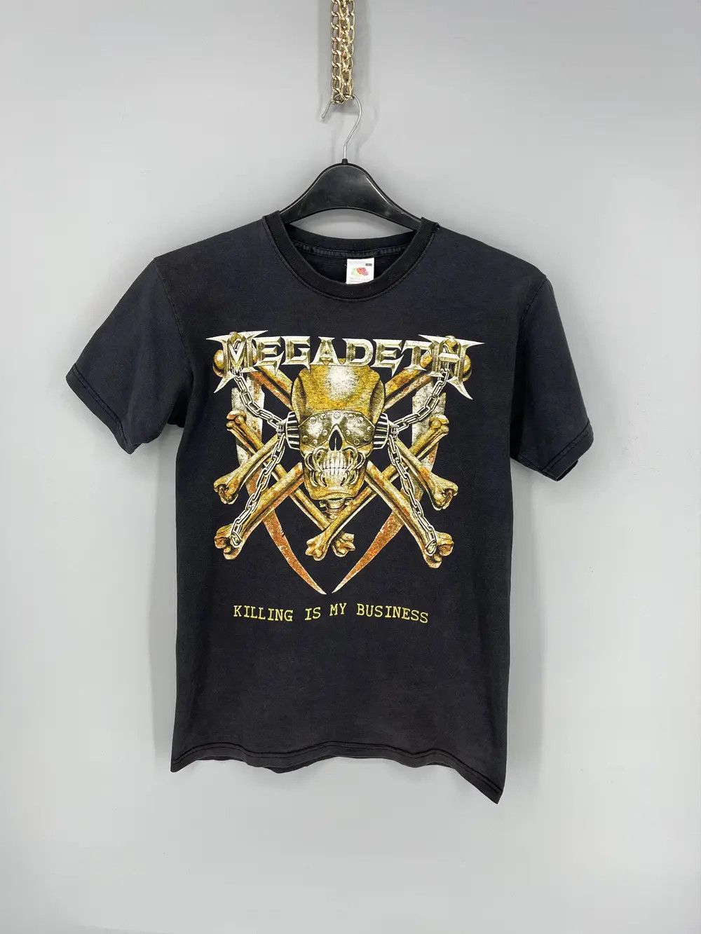 Band Tees Vintage Y2K MEGADETH Band Rock Tee Horror Skull Screamer 90s Size US S / EU 44-46 / 1 - 1 Thumbnail