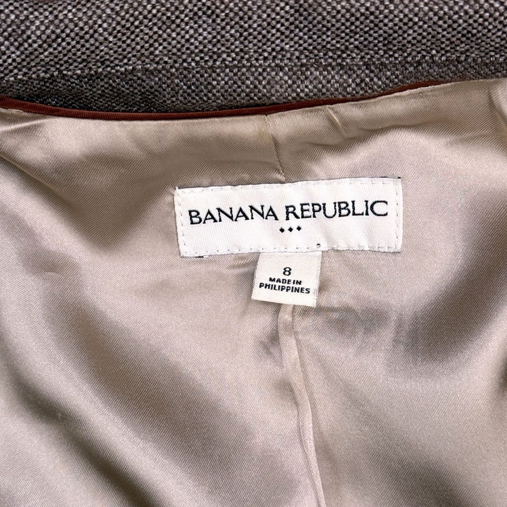 Banana Republic Banana Republic Blazer Jacket Womens 8 Tan Career Size M / US 6-8 / IT 42-44 - 6 Thumbnail