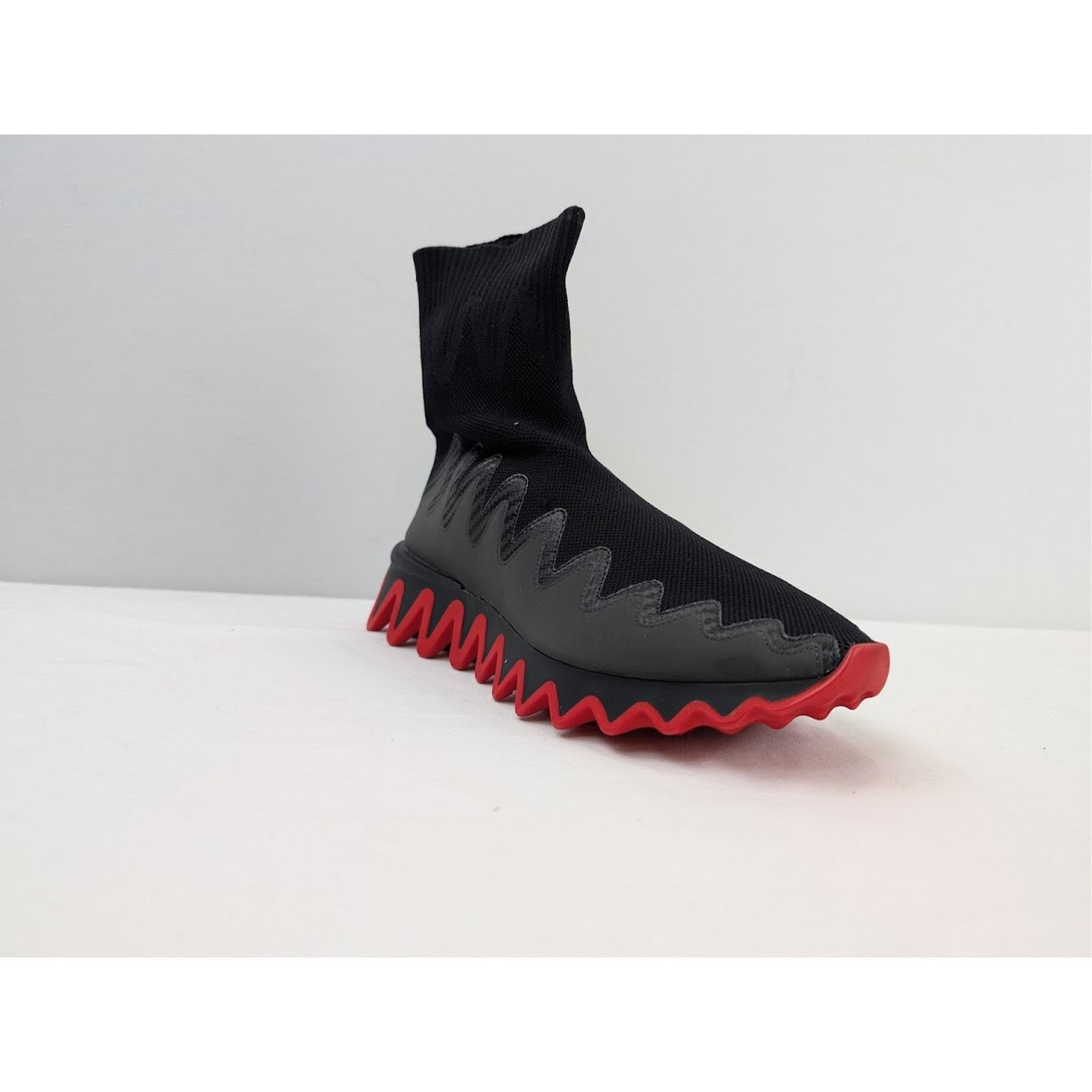 Christian Louboutin o1rshd1 Sharky Sock Sneakers in Black Size US 10.5 / EU 43-44 - 1 Thumbnail