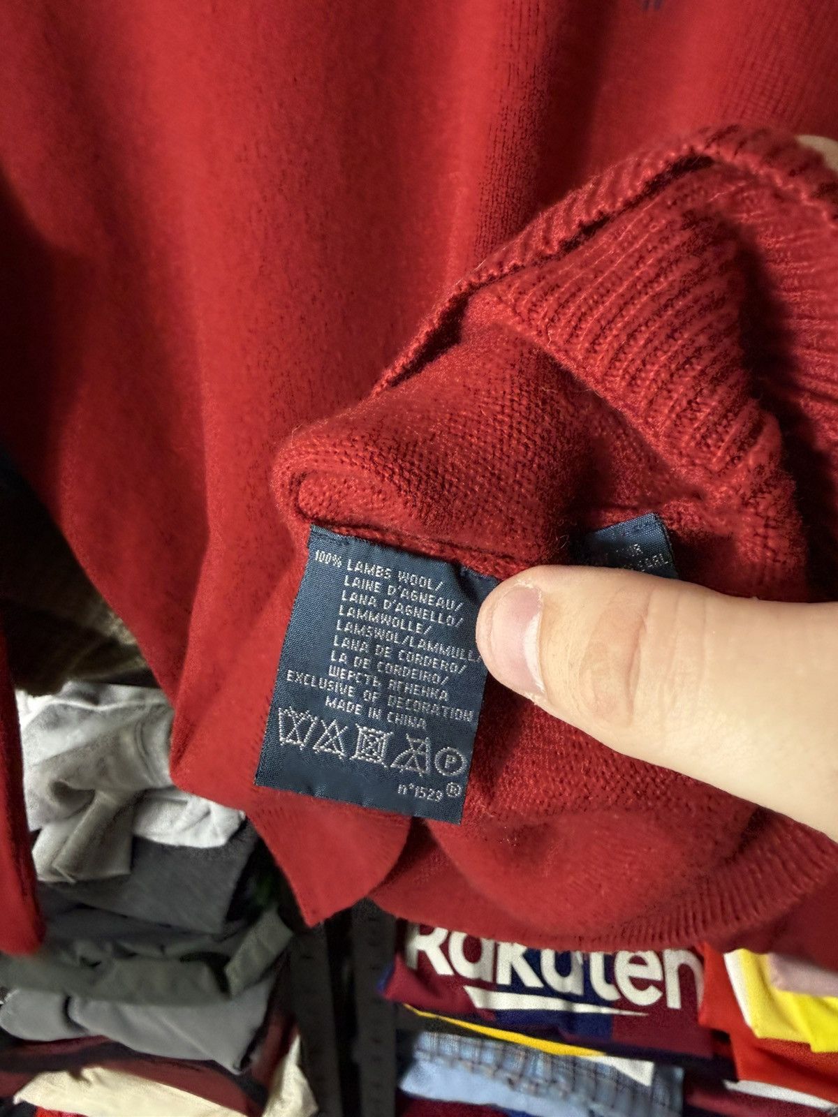 Polo Ralph Lauren Vintage Polo Ralph Lauren Wool Sweater Red Crewneck Knit Size US S / EU 44-46 / 1 - 8 Thumbnail