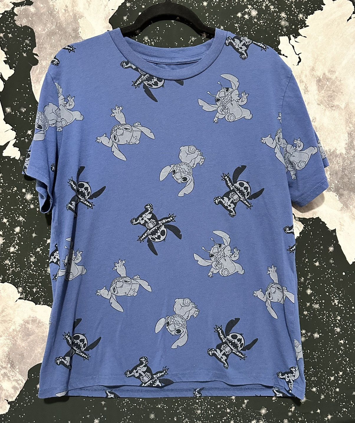 Disney Disney Stitch Funny Skeleton Shirt Size US L / EU 52-54 / 3 - 1 Thumbnail