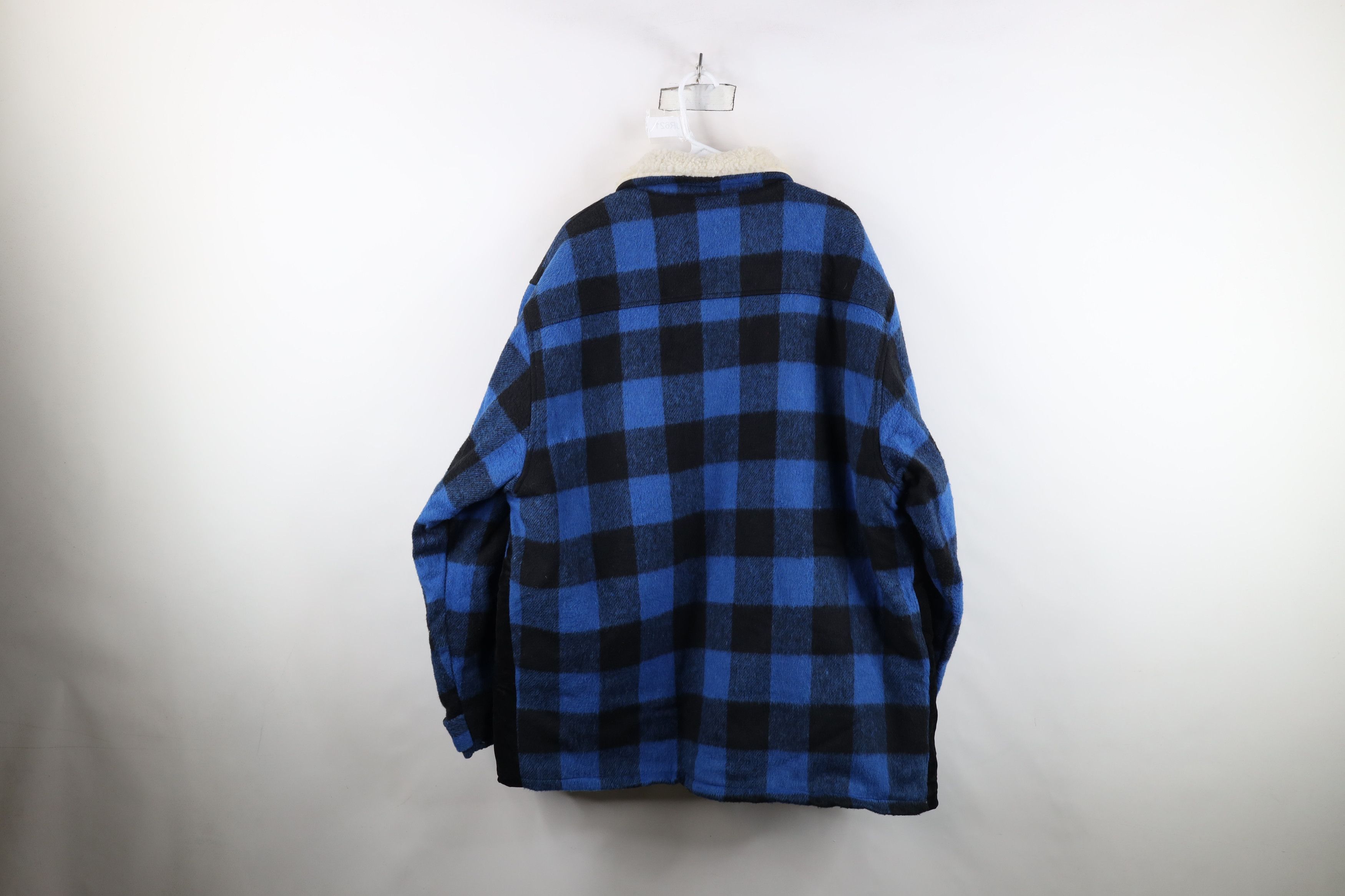 Vintage Vintage 90s Streetwear Lined Baggy Collared Jacket Plaid USA Size US XL / EU 56 / 4 - 14 Thumbnail