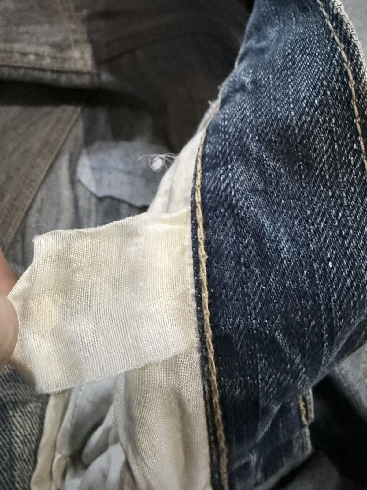 Fashion Victim Vintage 90s Japanese Denim Gu Distressed Size US 34 / EU 50 - 19 Thumbnail