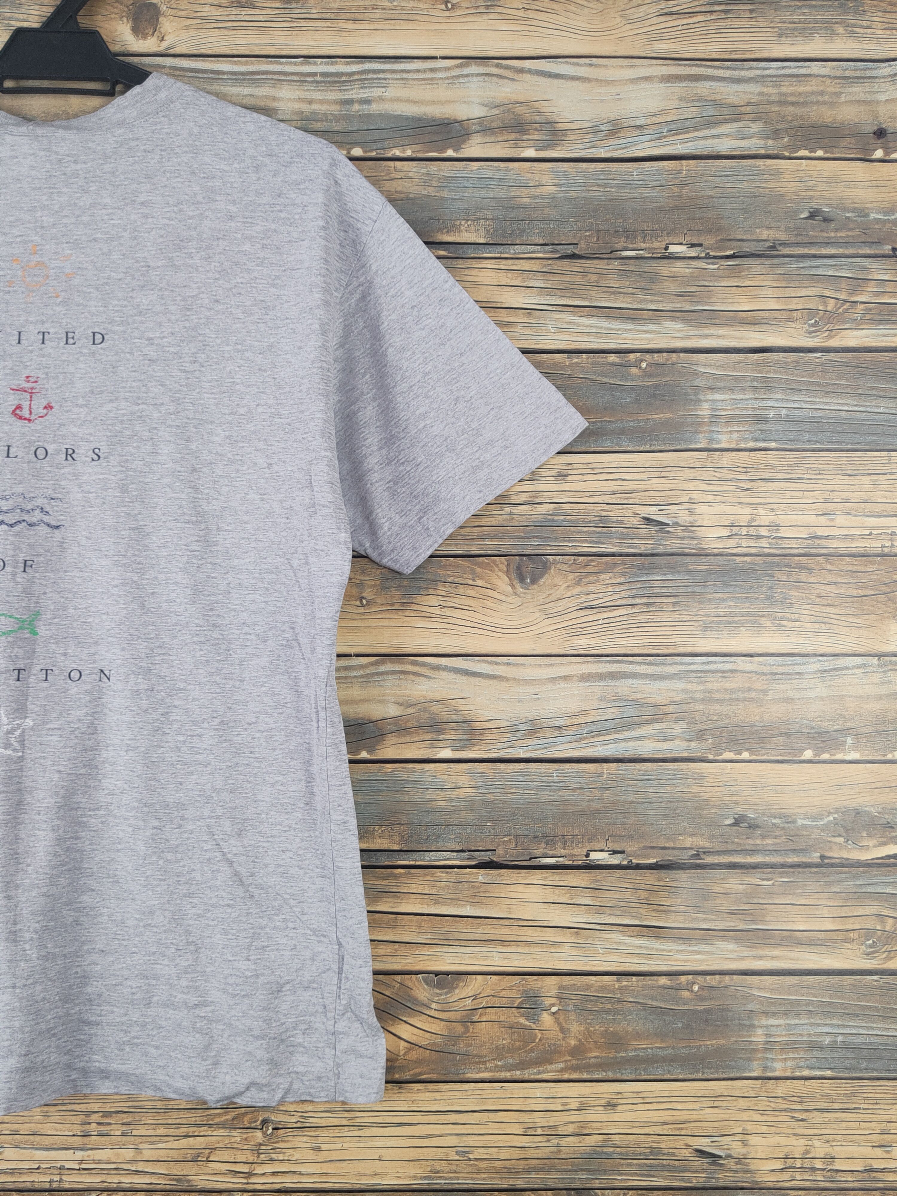 United Colors Of Benetton DL United Colors of Benetton Gray Short Sleeve T-shirt #1821 Size US S / EU 44-46 / 1 - 11 Thumbnail