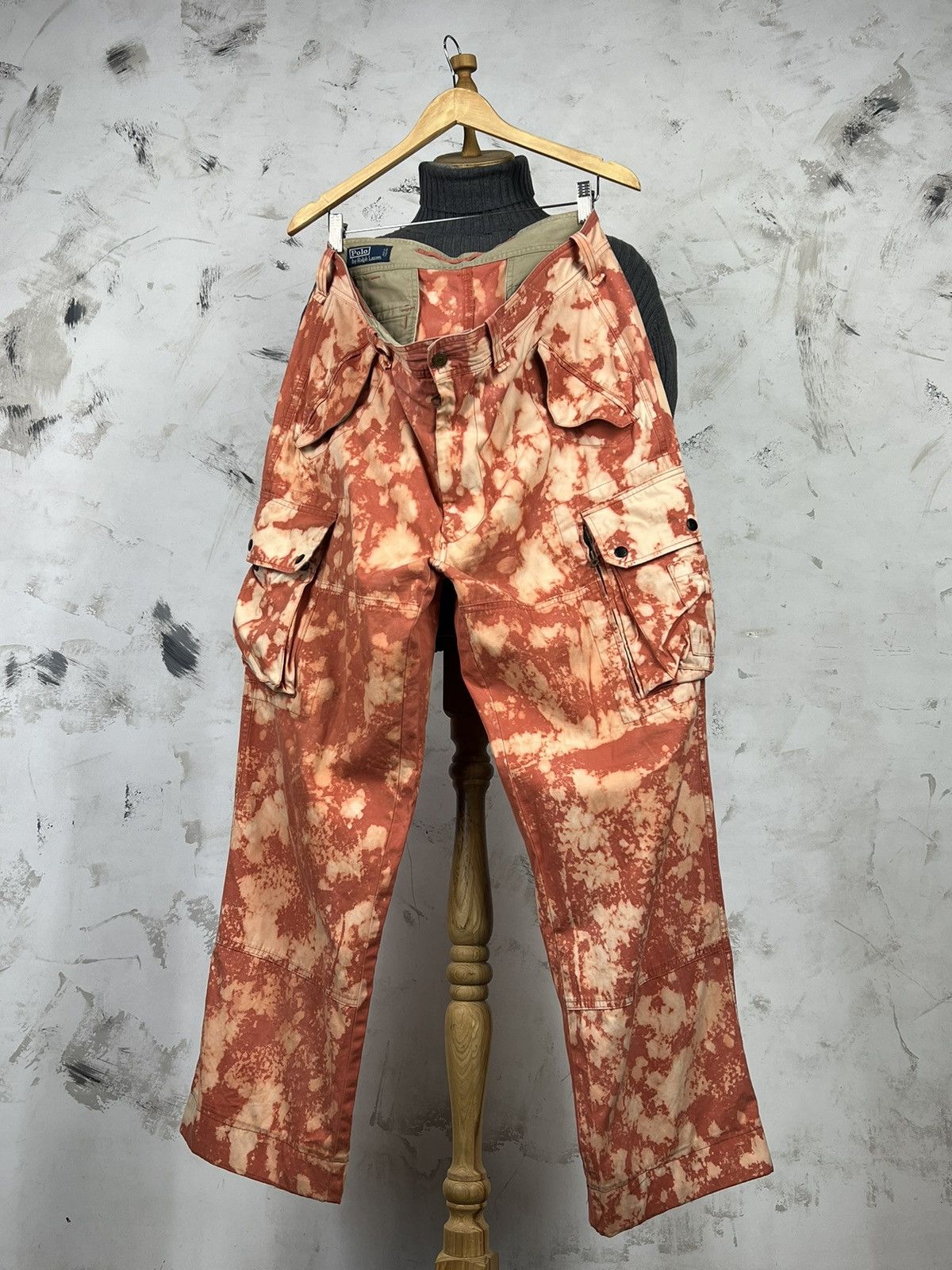 Polo Ralph Lauren Vintage Polo Ralph Lauren Custom Camo Cargo Pants L - XL 36 Size US 36 / EU 52 - 6 Thumbnail