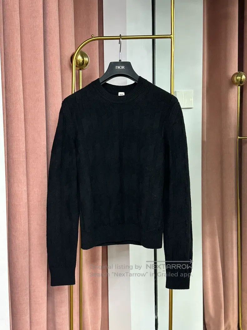 Hermes Hermes Black Textured Knit Long Sleeve Shirt Size XS / US 0-2 / IT 36-38 - 1 Thumbnail