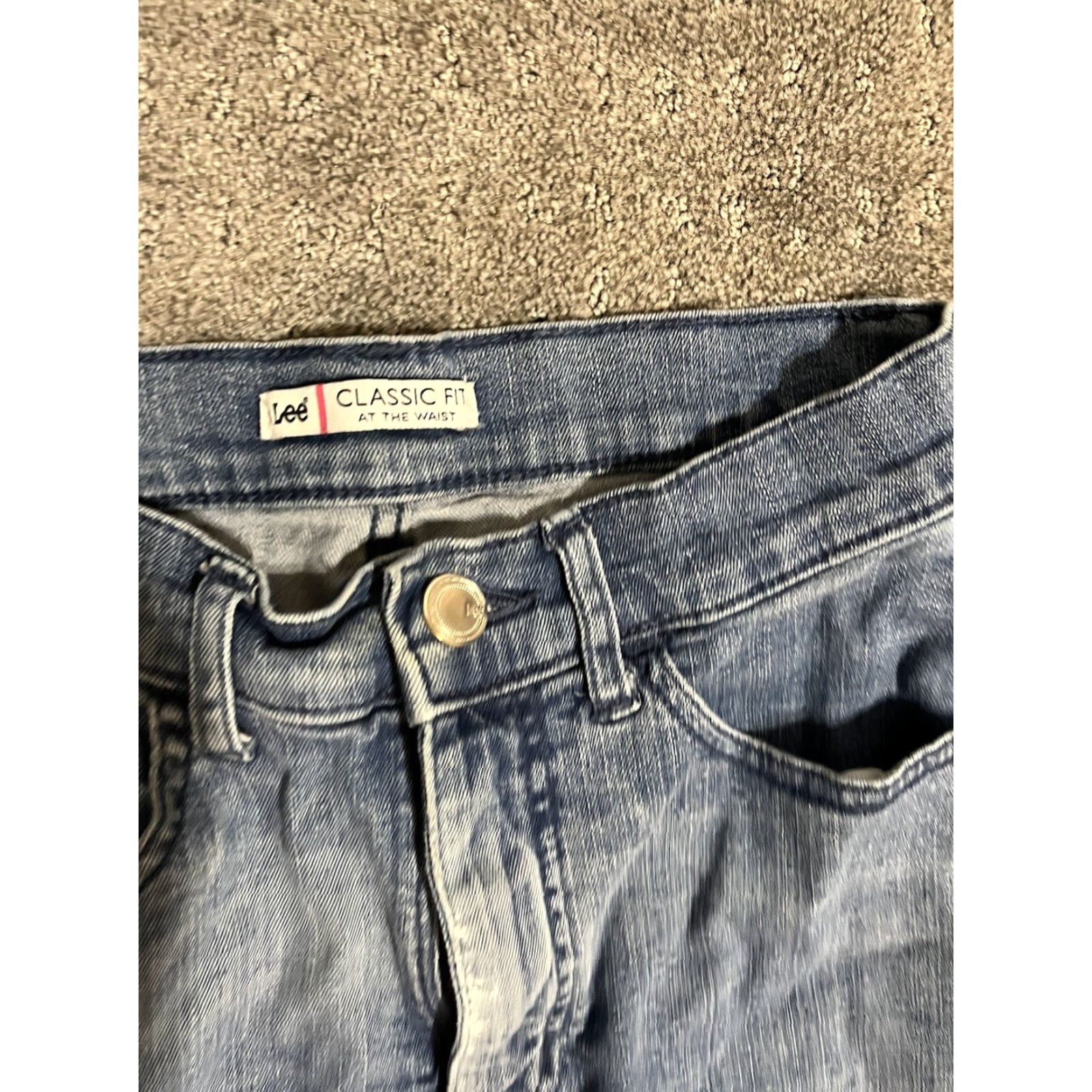 Lee LEE CLASSIC FIT Jeans Women’s 26x31 Straight Leg Blue At The Waist Size 26" / US 2 / IT 38 - 5 Thumbnail