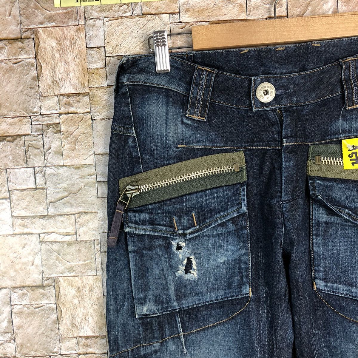 Marithe + Francois Girbaud Marithe Francois Girbaund Blue Custom Denim Pants #A572 Size US 30 / EU 46 - 8 Thumbnail