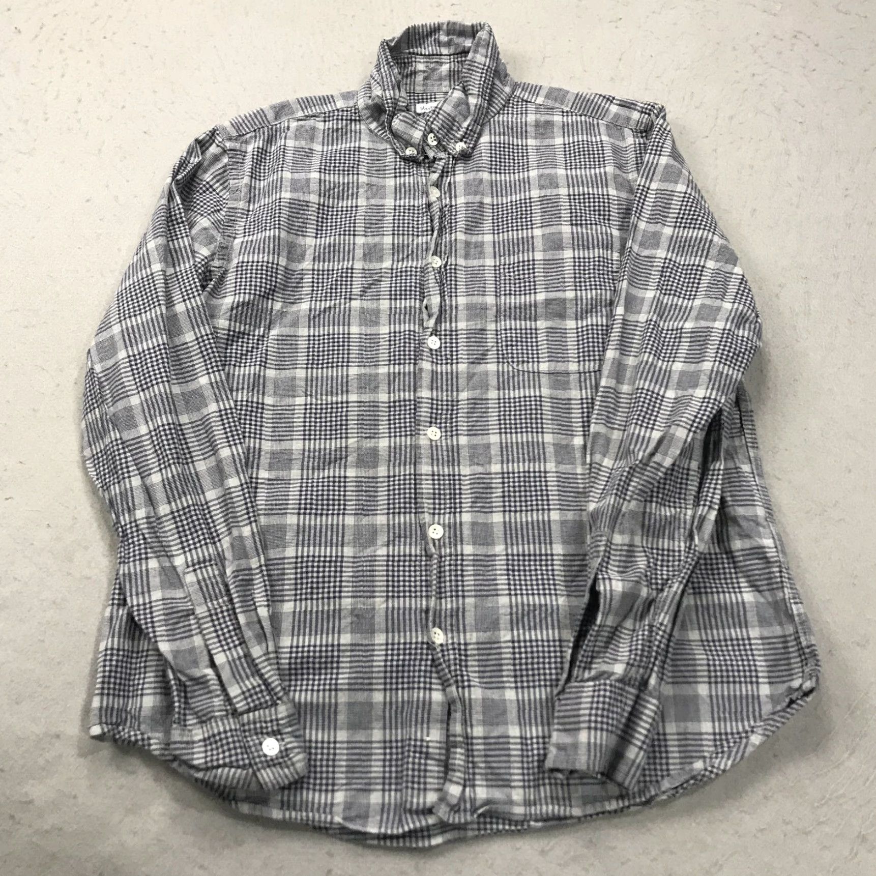 Steven Alan Steven Alan Shirt Mens Medium Gray Cotton Casual Button Long Sleeve Designer Size US M / EU 48-50 / 2 - 2 Thumbnail