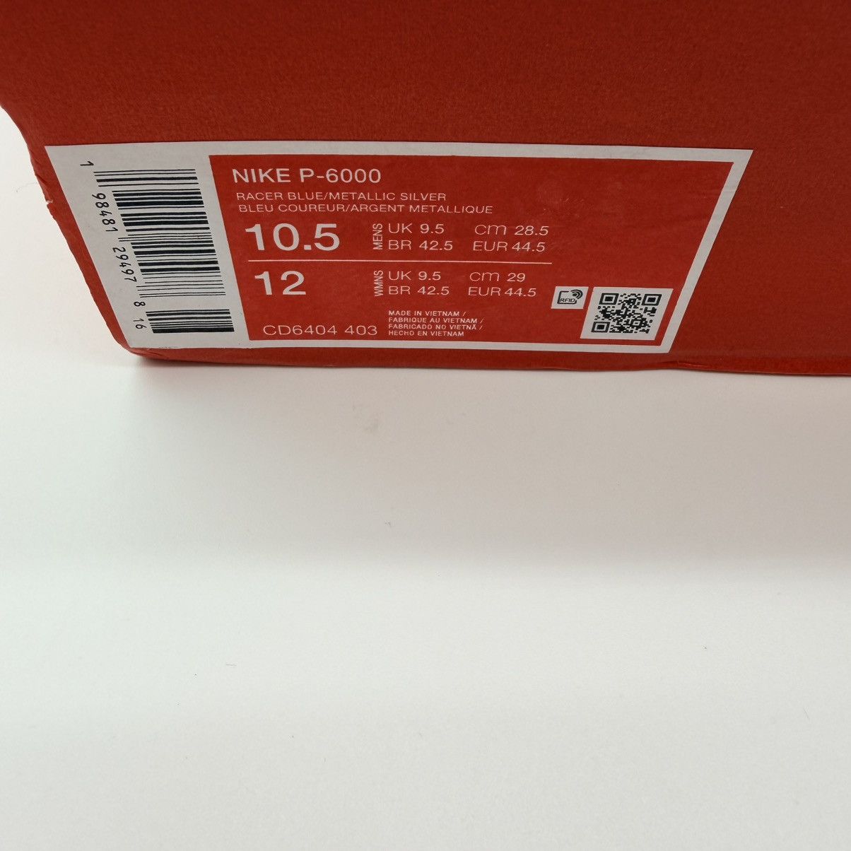 Nike Nike P-6000 White/Racer Blue/Metallic Silver US 10.5 New Size US 10.5 / EU 43-44 - 6 Thumbnail