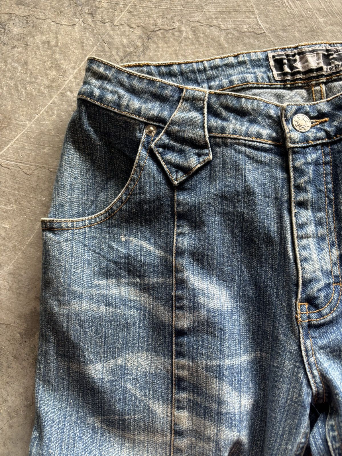 20471120 × Hysteric Glamour × Japanese Brand flare y2k R4R jeans rave style bootcut panelled cyber Size US 31 - 9 Thumbnail