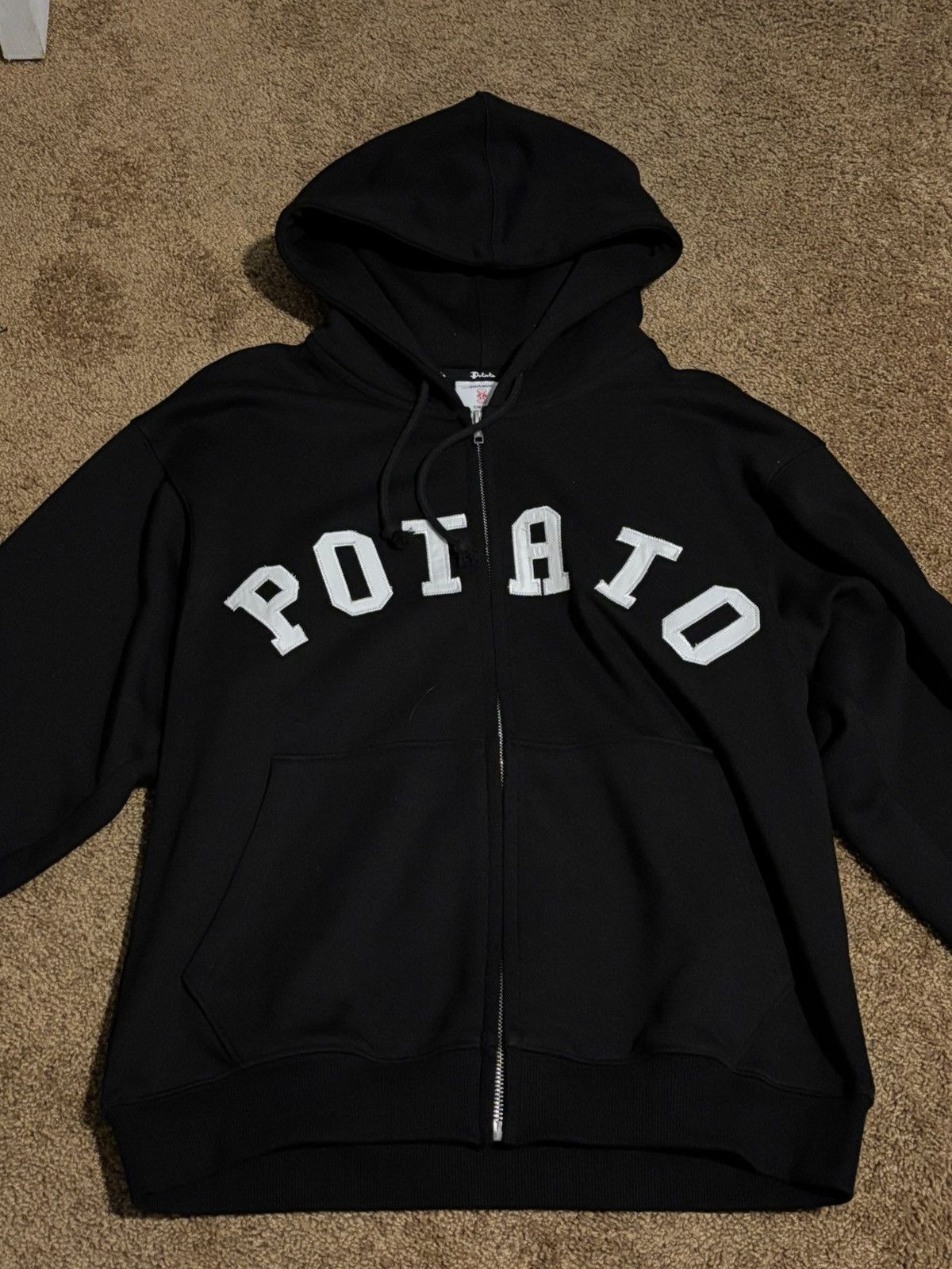 Imran Potato Imran Potato black logo zip up Size US S / EU 44-46 / 1 - 1 Thumbnail