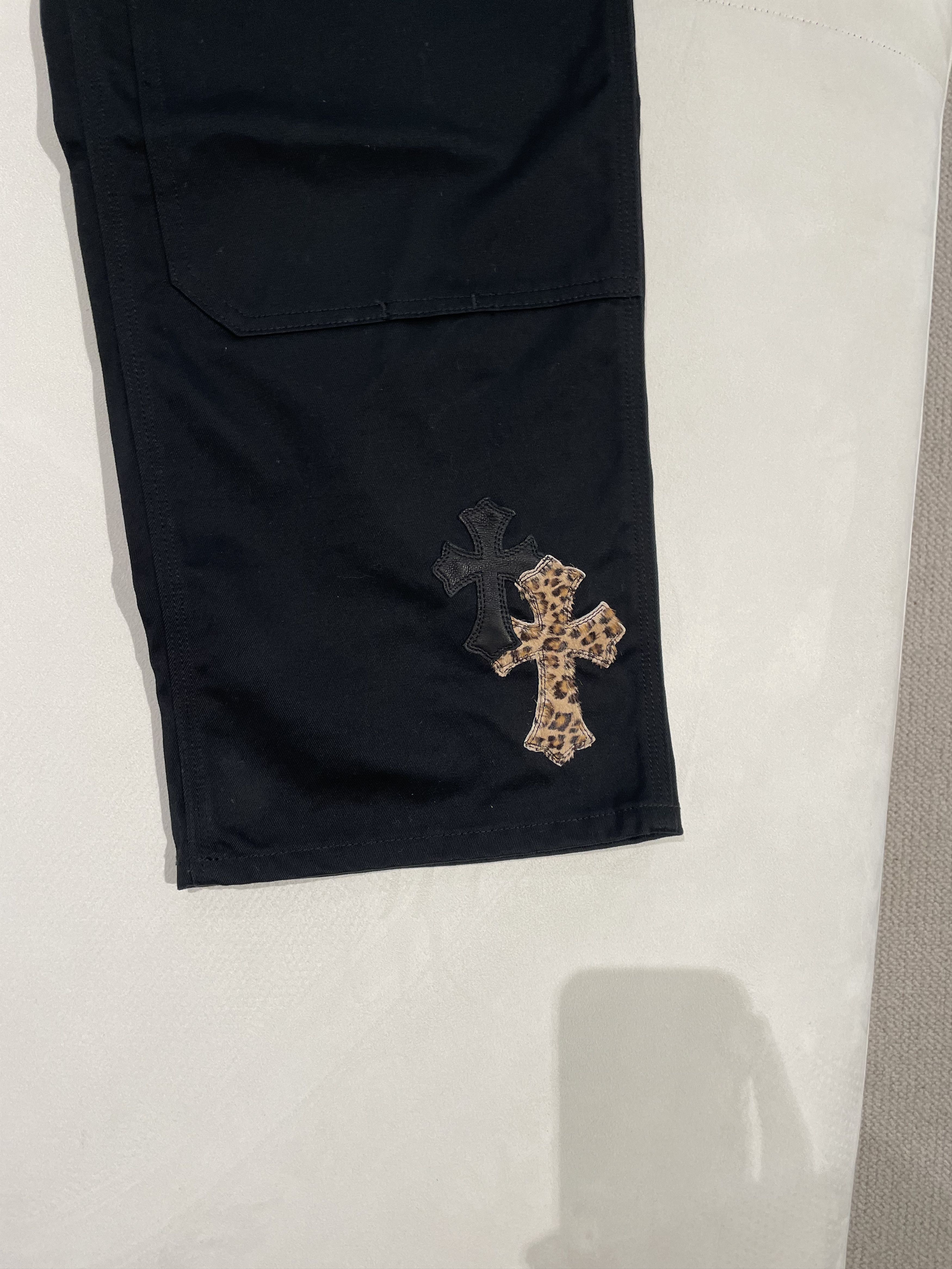 Chrome Hearts Chrome Hearts Leopard Black Cross Leather Patch Jeans Size US 36 / EU 52 - 10 Thumbnail