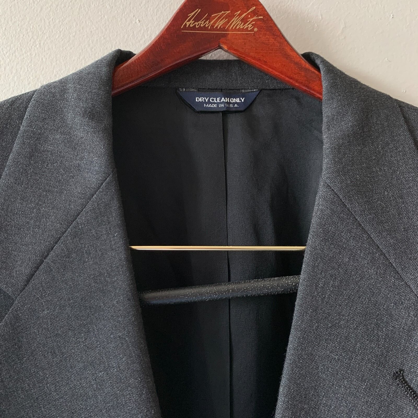 Other Kuppenheimer Executive Wool Blazer Men's 44R Solid Gray Suit Size 44R - 5 Thumbnail