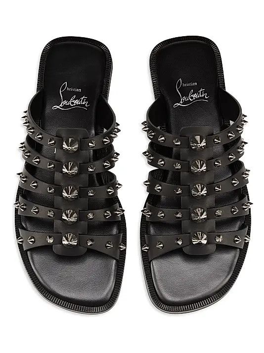 Christian Louboutin os11x0126 Charja Mule Sandals in Black Size US 11 / IT 41 - 4 Thumbnail