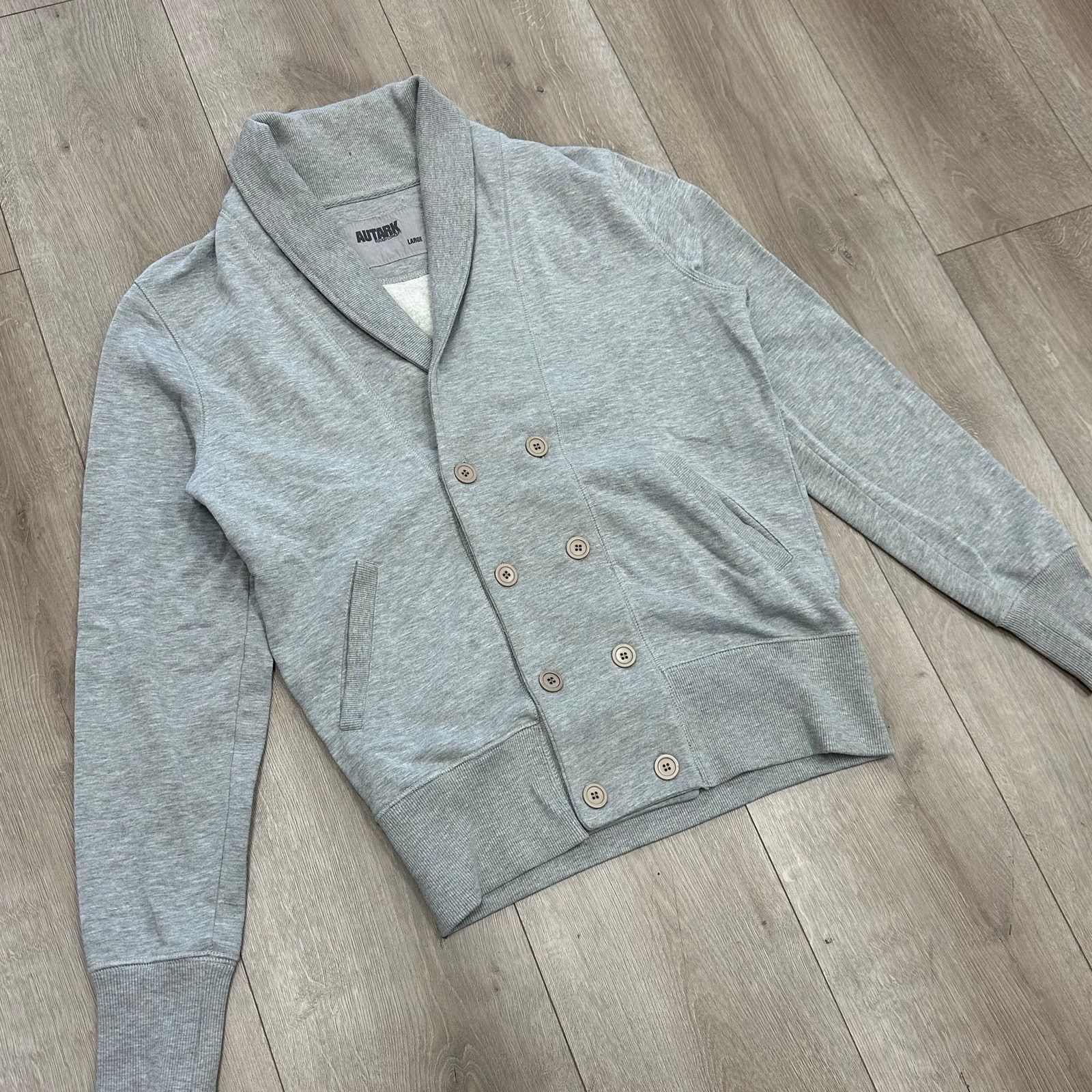 Stussy Autark gray double-breasted sweatshirt cardigan Size Large Size US L / EU 52-54 / 3 - 2 Thumbnail