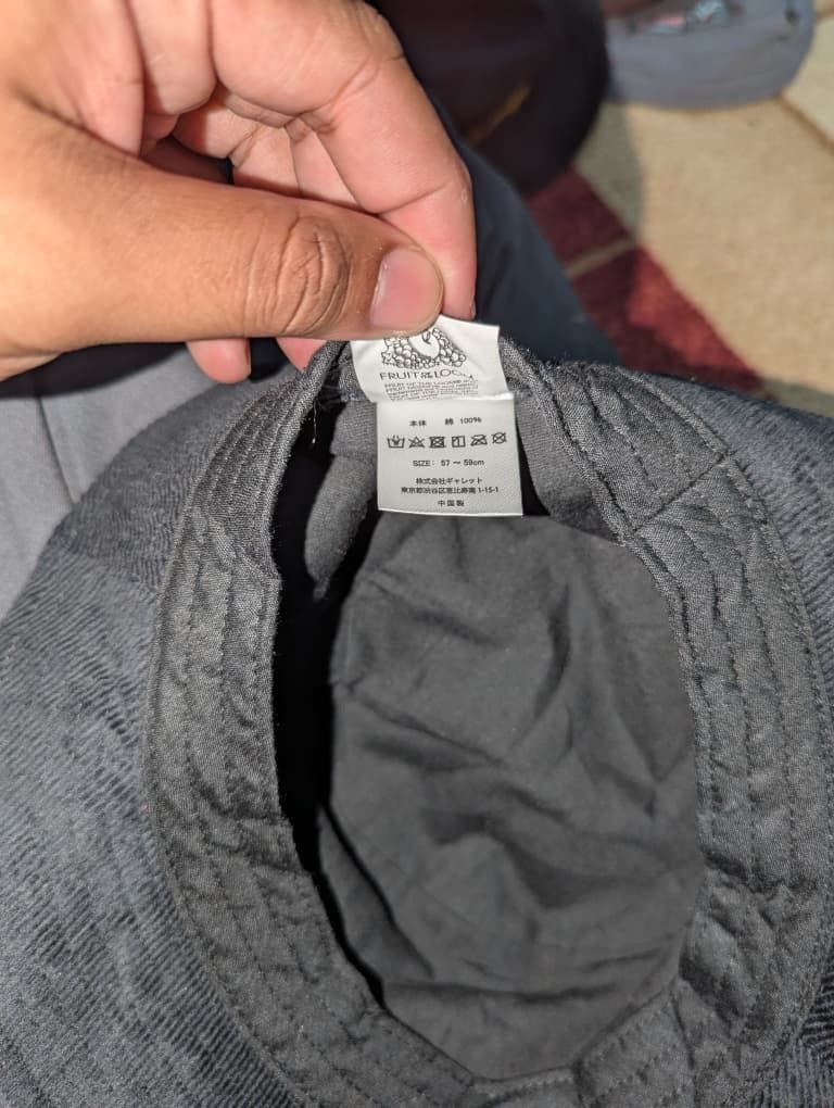 Fruit Of The Loom FRUIT OF THE LOOM CORDUROY BUCKET HAT Size 30 - 5 Thumbnail