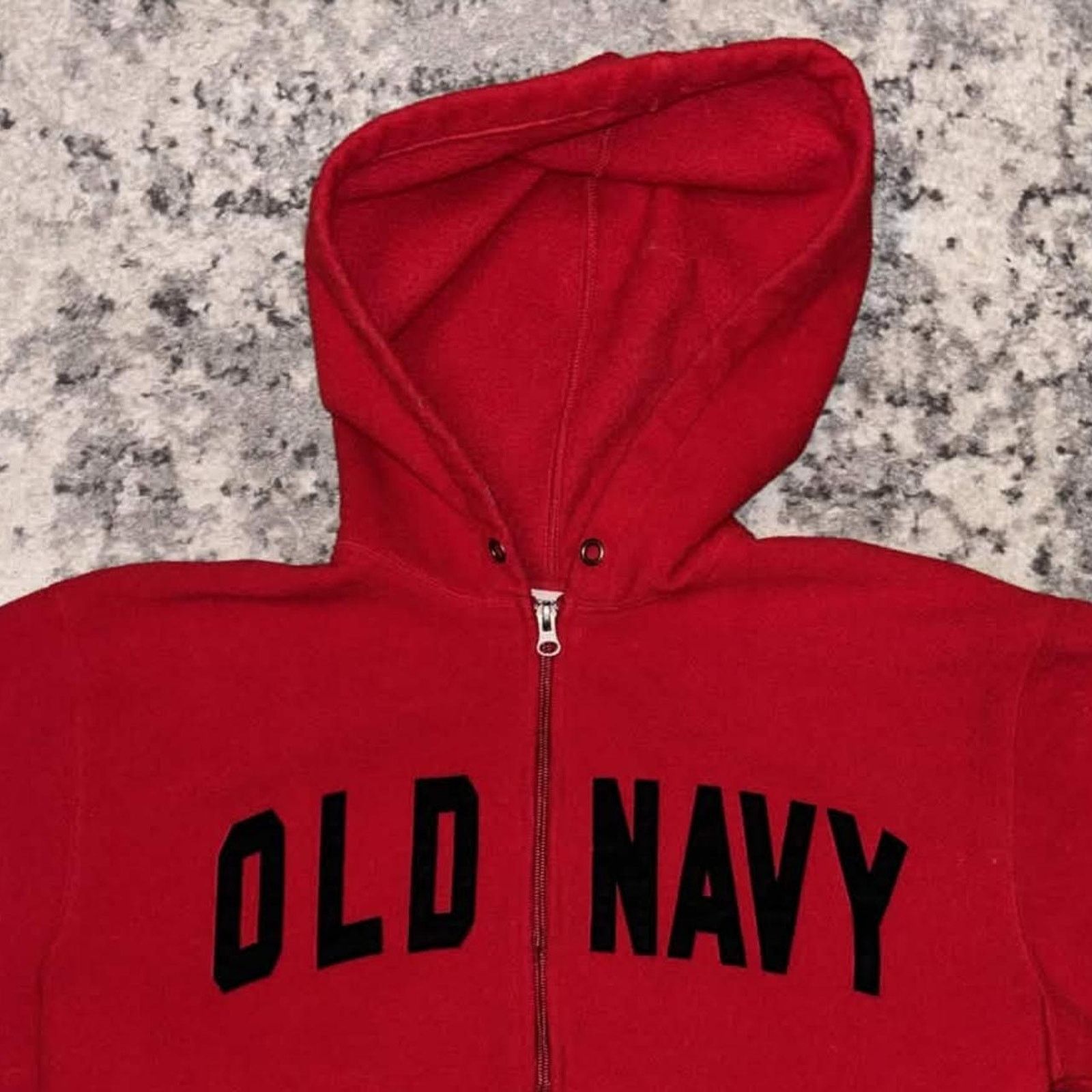 Old Navy Y2K Old Navy Felt Spellout Fleece Sweater Size US S / EU 44-46 / 1 - 2 Thumbnail