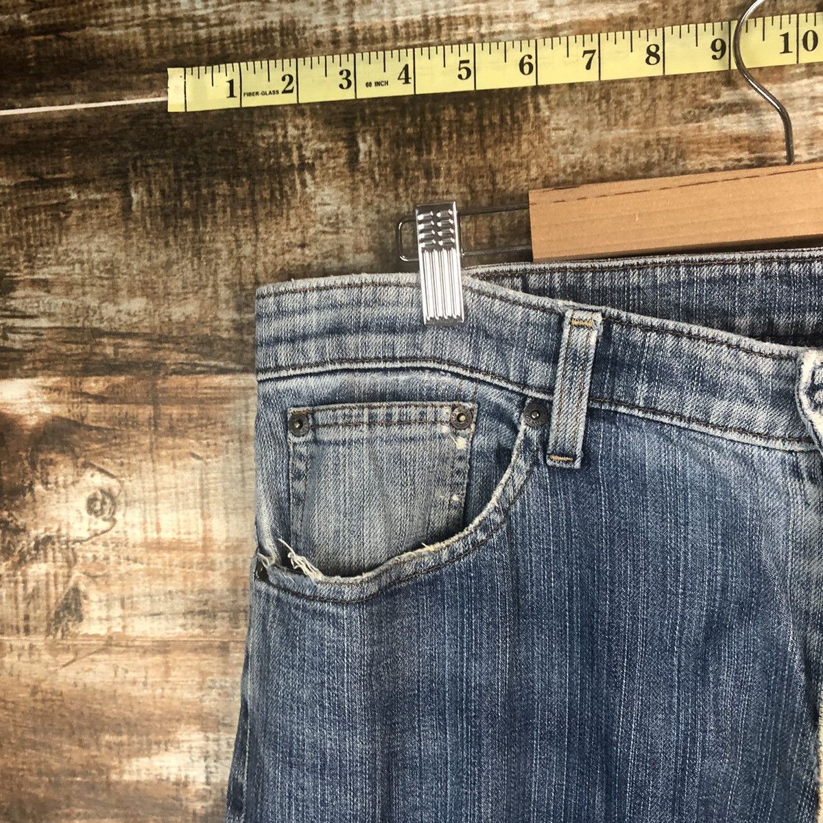 Vintage Bobson vintage Blue Denim Pants #A1393 Size US 35 - 7 Thumbnail