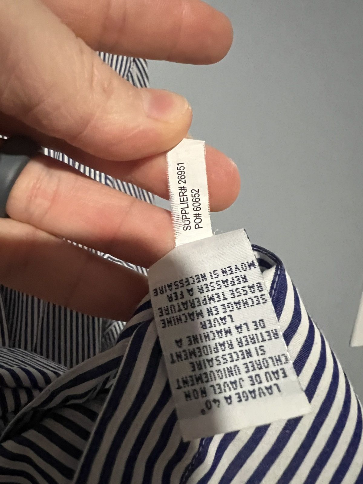 Polo Ralph Lauren Polo Ralph Lauren Men's Sz M Blue Striped Oxford Red Pony Size US M / EU 48-50 / 2 - 7 Thumbnail