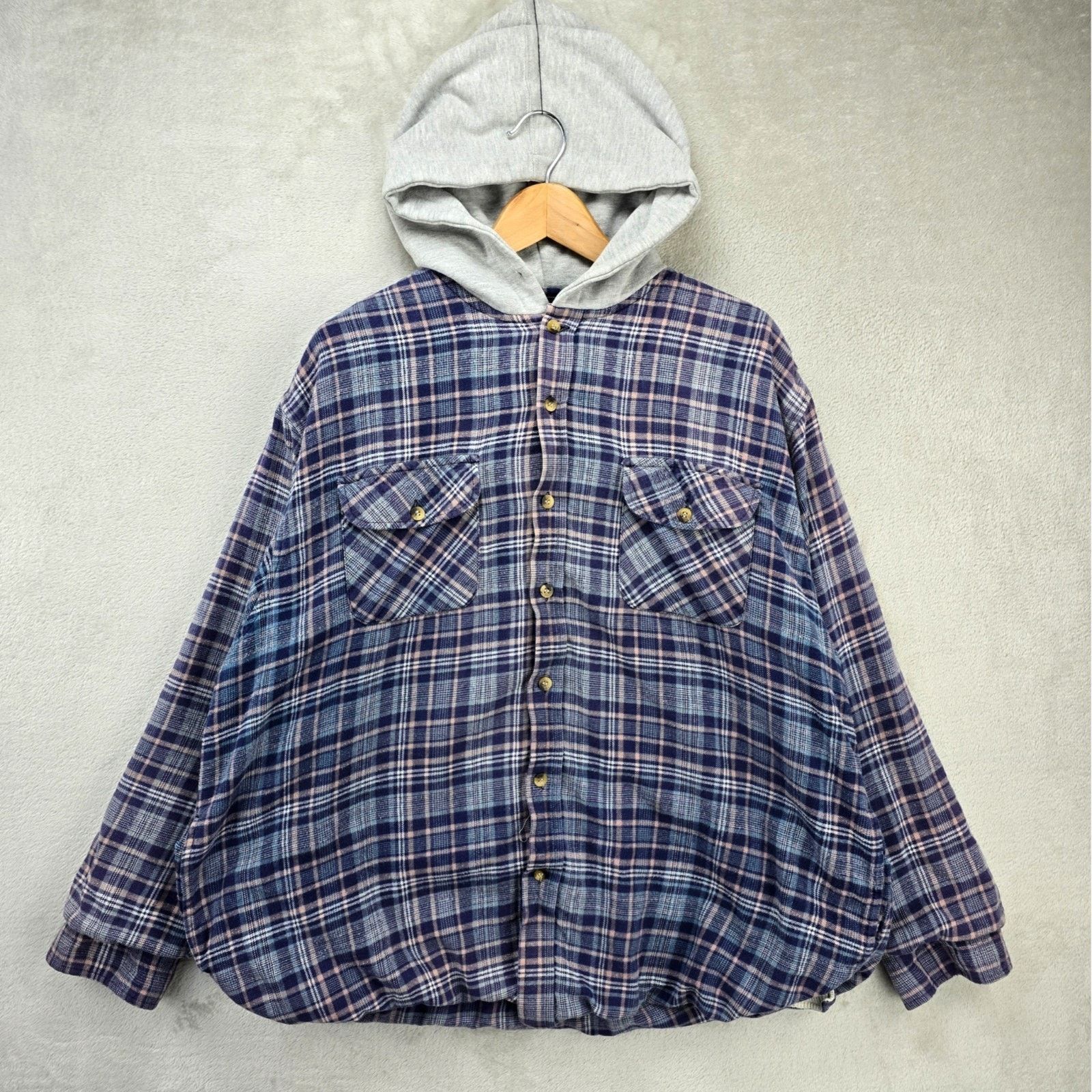 Body Glove Vintage Body Glove Thermal Lined Plaid Hoodie Mens XL Y2K Size US XL / EU 56 / 4 - 1 Thumbnail