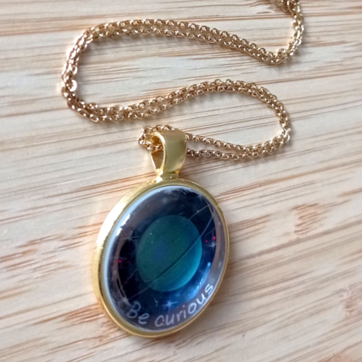 Hysteric Glamour × Japanese Brand × Vintage Punk Tiny Planet Uranus Stainless Steel Gold Necklace Unique Size ONE SIZE - 9 Thumbnail