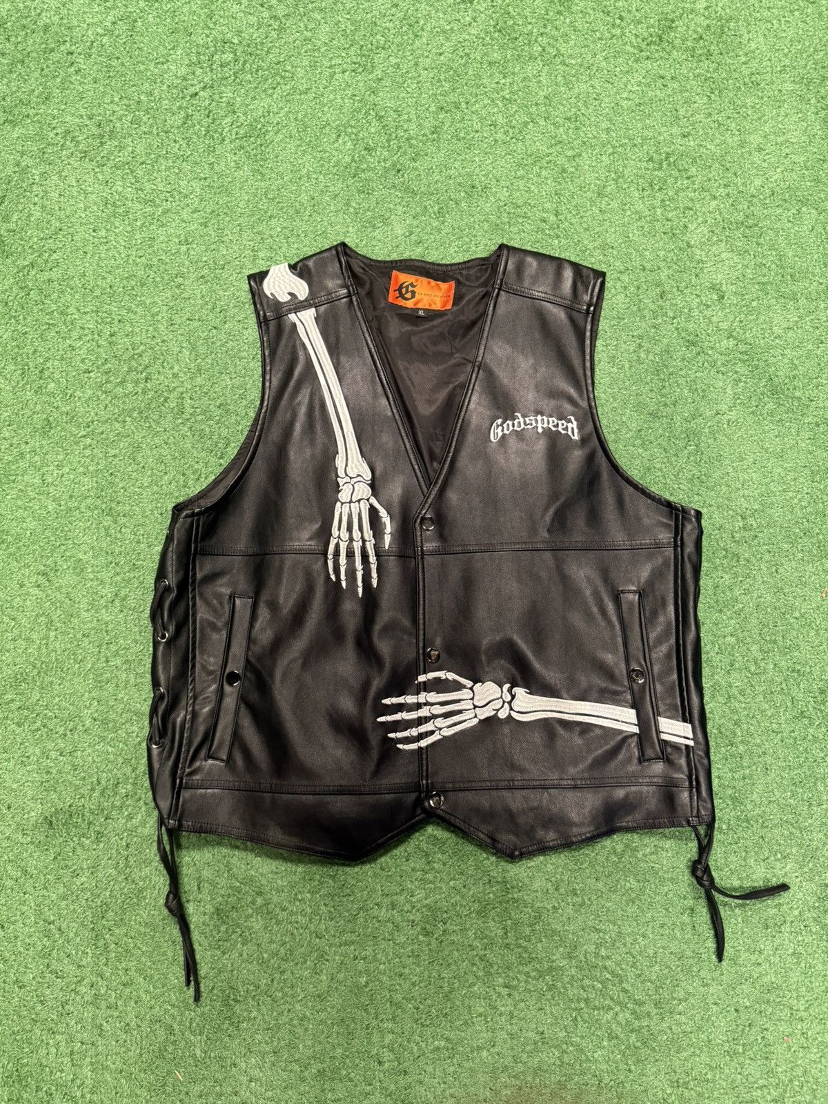 Godspeed Godspeed rod pleather vest sized x large Size US XL / EU 56 / 4 - 4 Thumbnail