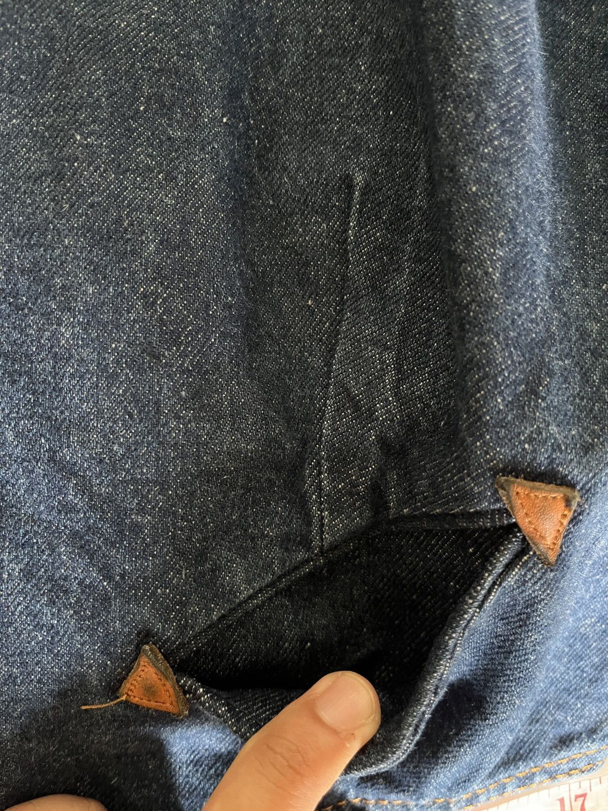 Levi's Vintage 1970s Levis Smile Pocket Leather Trim Vest Size L / US 10 / IT 46 - 16 Thumbnail
