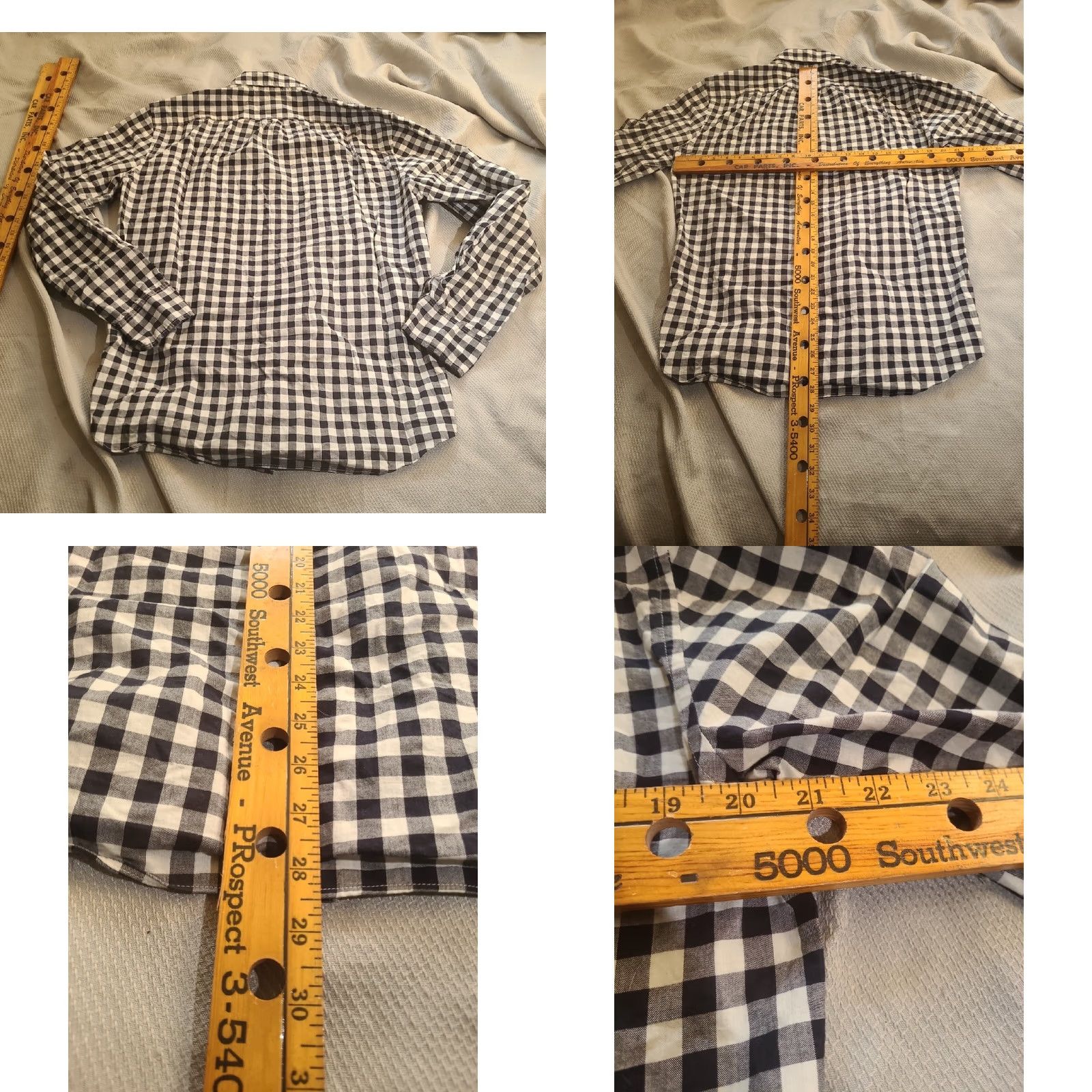 Vintage J Crew Shirt Mens M Tall Blue Cotton Buttoned Collared Long Sleeve Plaid Tops Lot Size US M / EU 48-50 / 2 - 10 Thumbnail