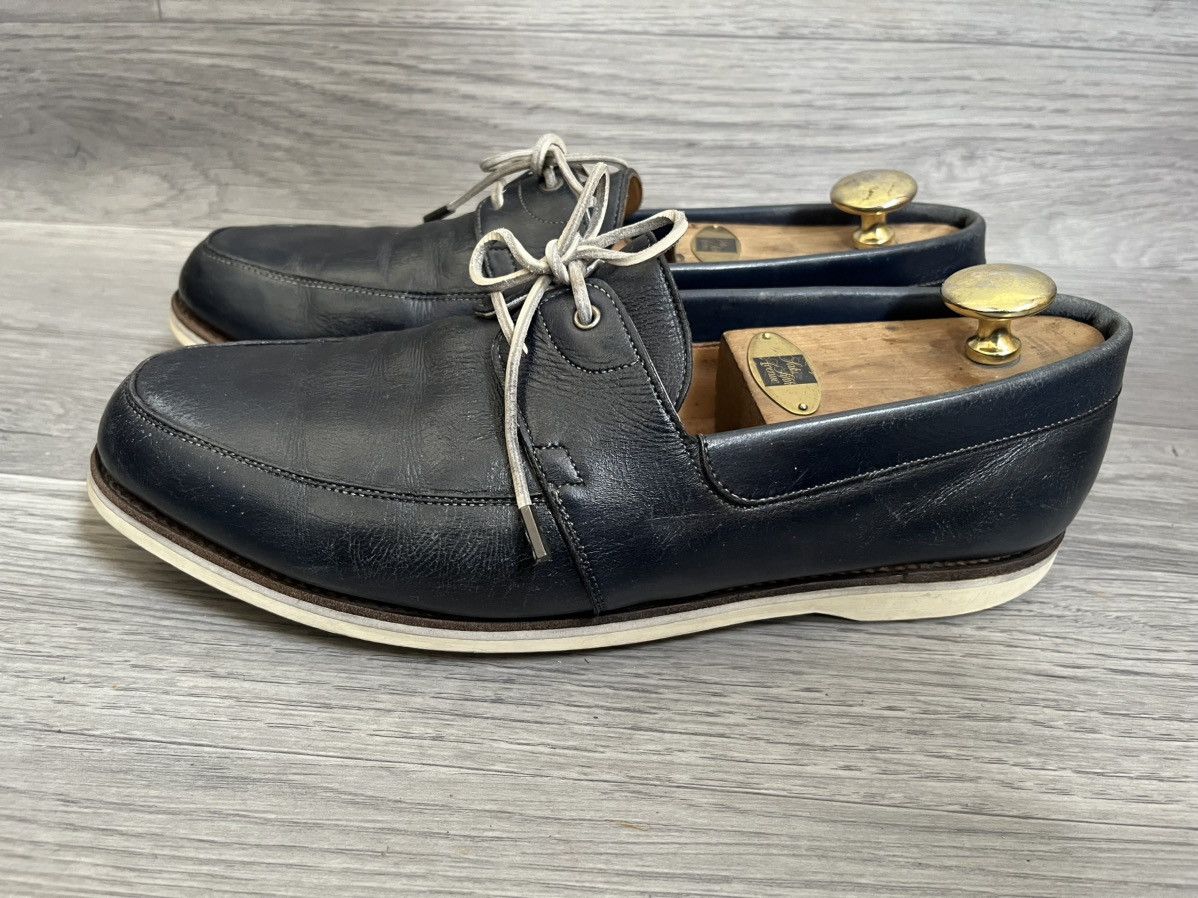 John Lobb John lobb arima blue leather moccasin loafers uk 9EE Size US 10 / EU 43 - 5 Thumbnail