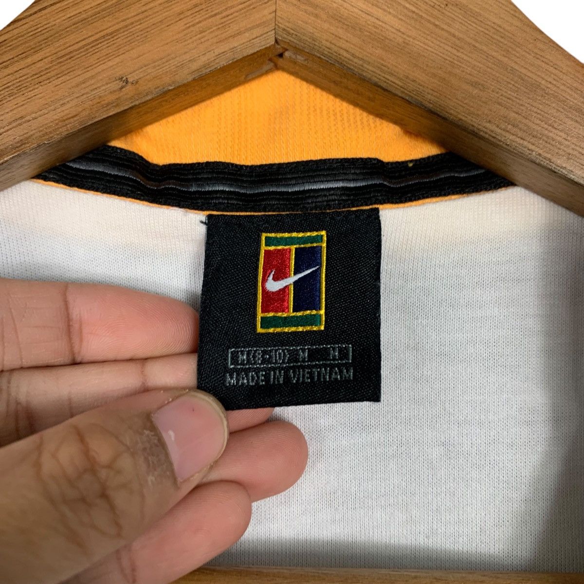 Nike 90’s NIKE Court Logo Turtleneck Sweater Jacket #2293-C102 Size M / US 6-8 / IT 42-44 - 16 Thumbnail