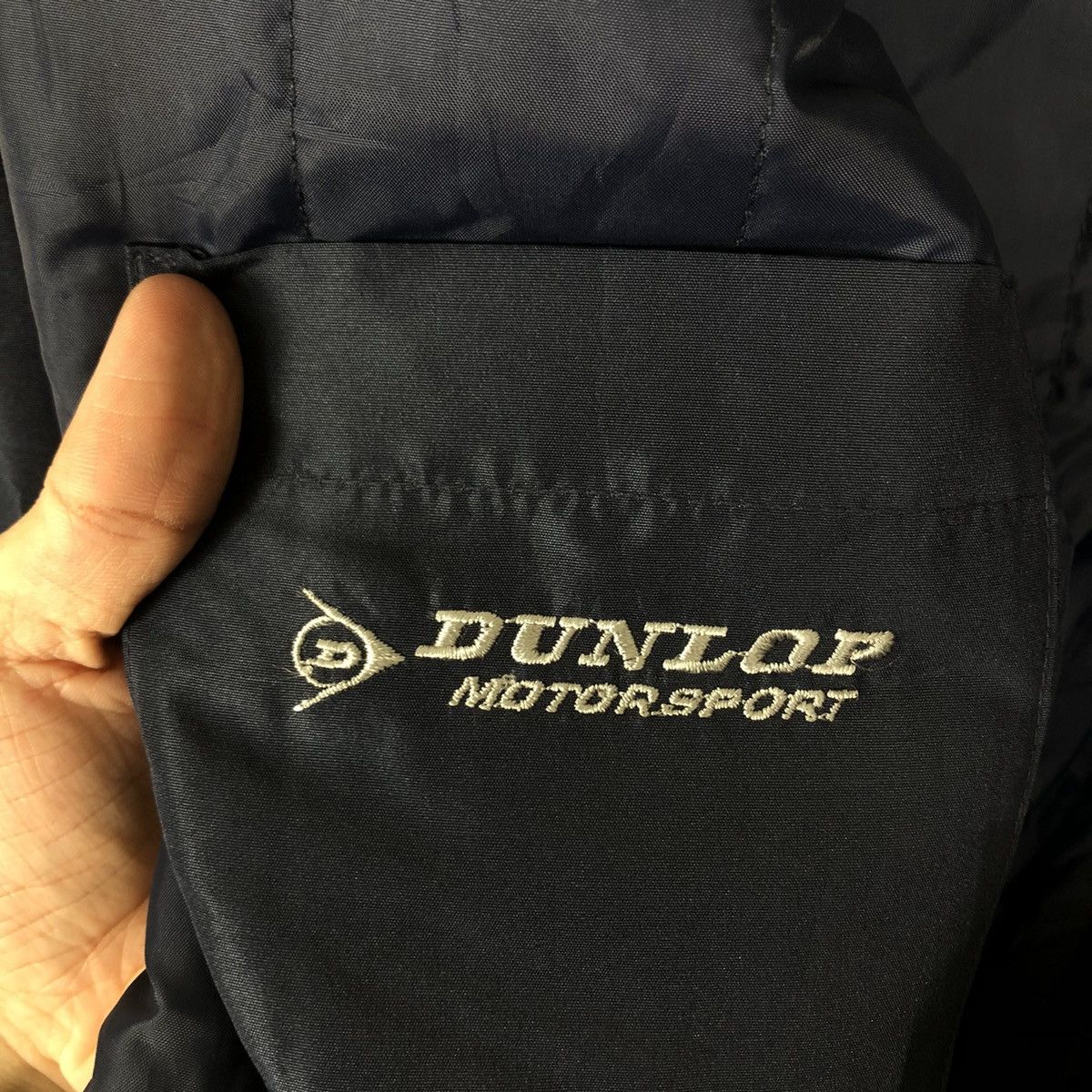 Japanese Brand 🔥VINTAGE BOMBER JACKET DUNLOP RACING WORK WEAR BIG LOGO Size US M / EU 48-50 / 2 - 15 Thumbnail