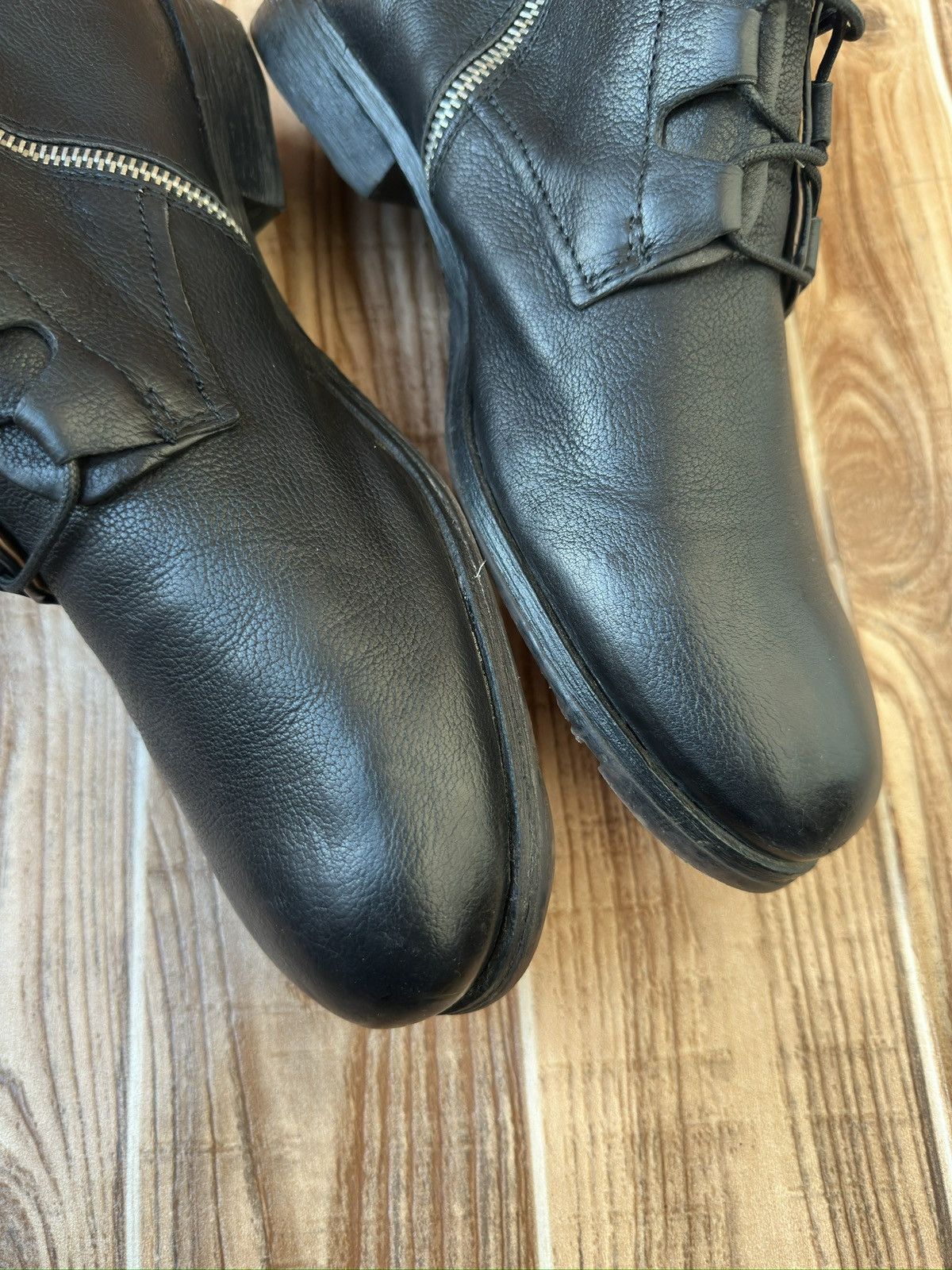 A.S.98 AS 98 Air Step Black Leather Side Zip Boots like Rick Owens Size US 11 / EU 44 - 7 Thumbnail