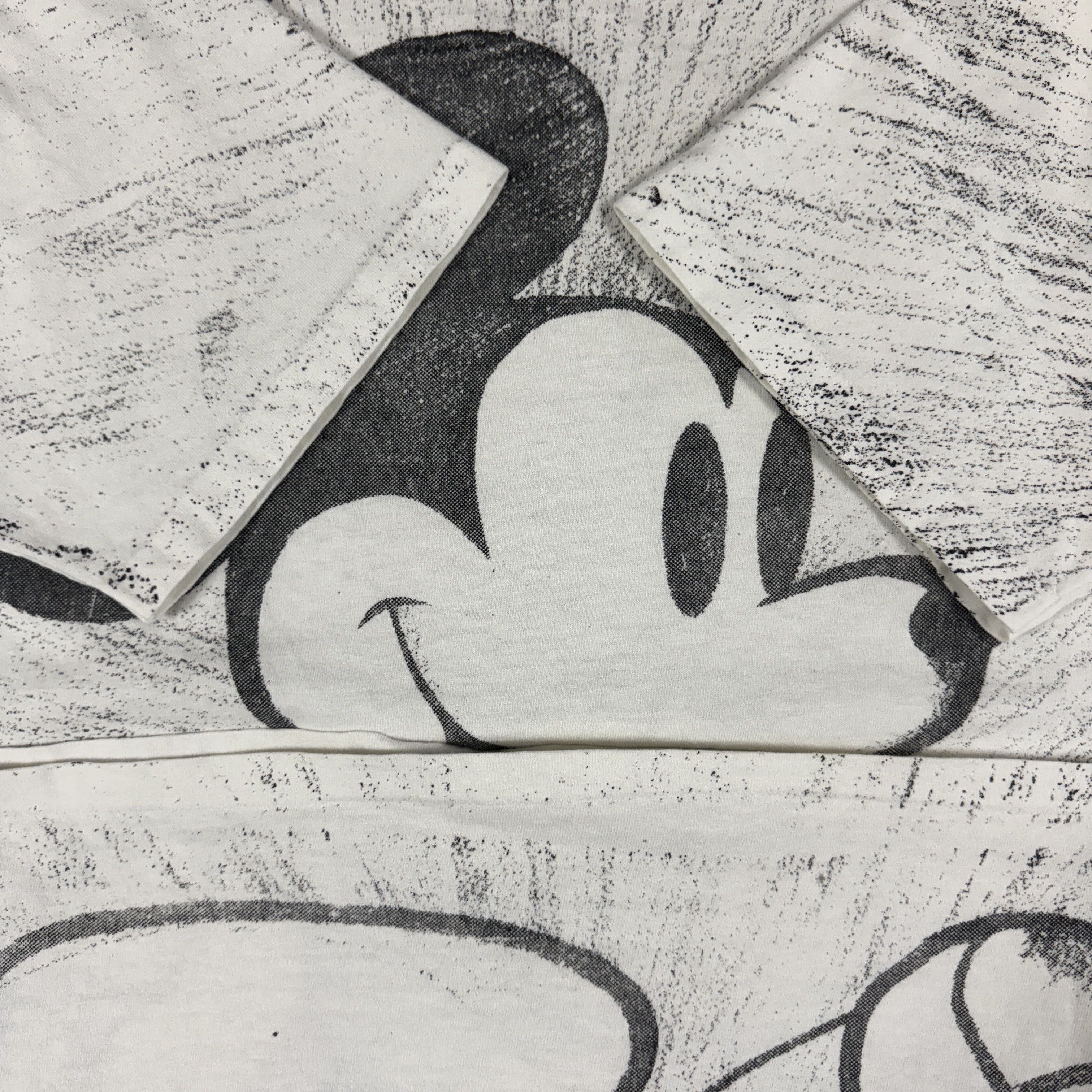 Vintage Vintage 90s Mickey Mouse Sketches AOP Shirt Size US XL / EU 56 / 4 - 9 Thumbnail