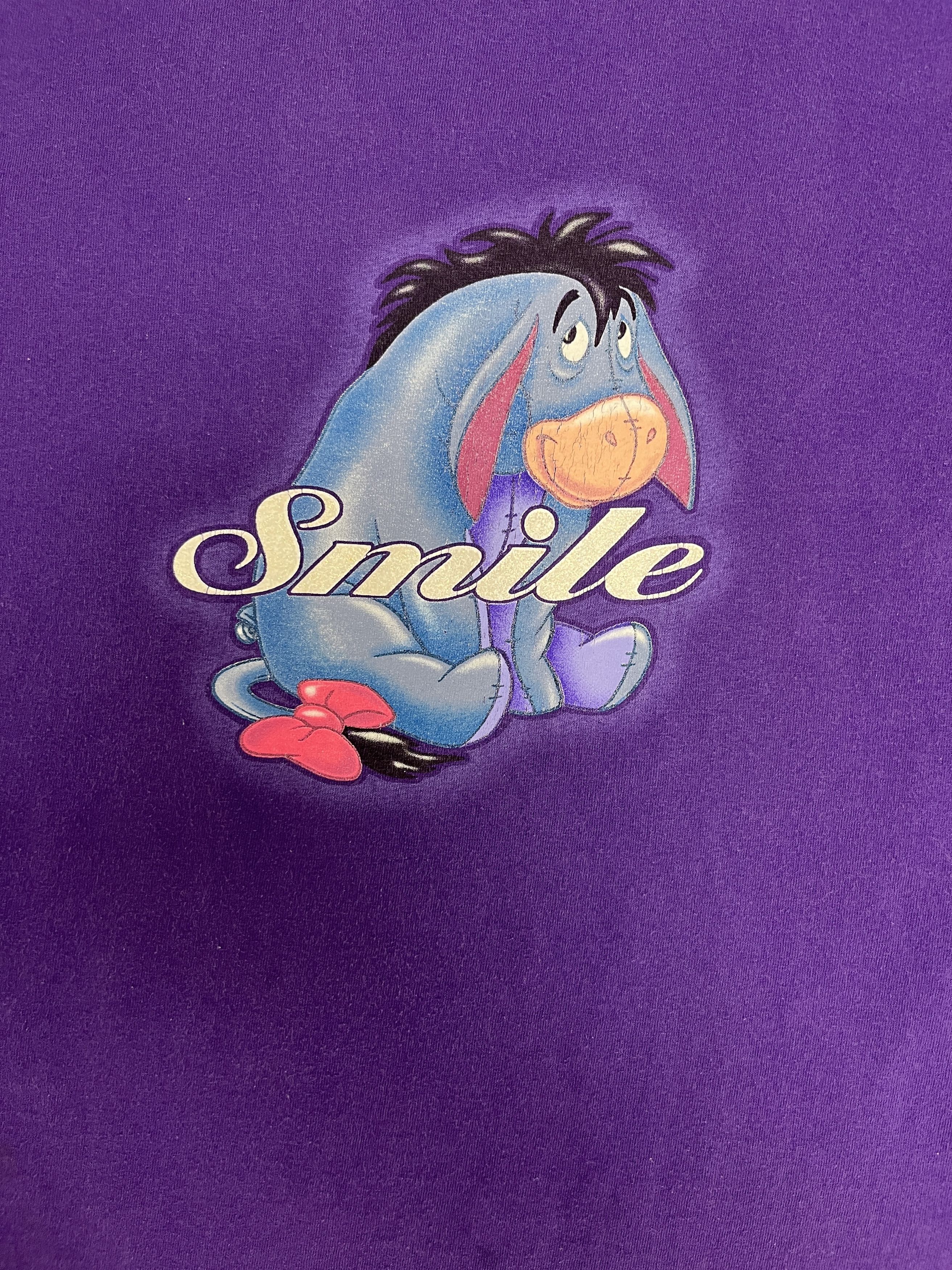 Vintage Eeyore Smile Vintage Purple T-Shirt Tee Size US L / EU 52-54 / 3 - 2 Thumbnail